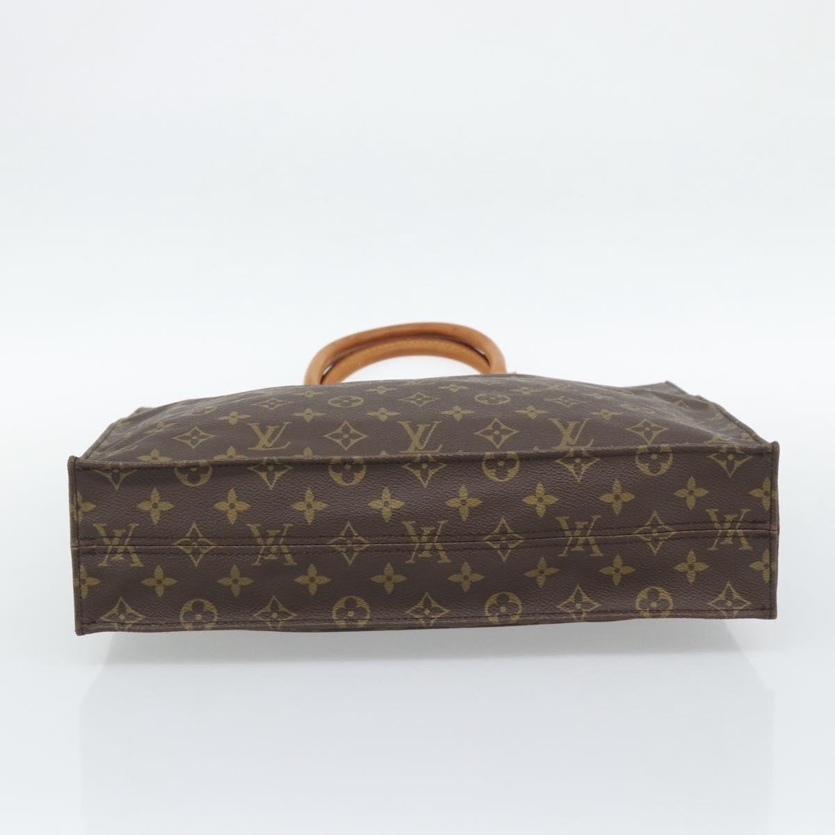 LOUIS VUITTON Monogram Sac Plat Hand Bag M51140 LV Auth BA14080A