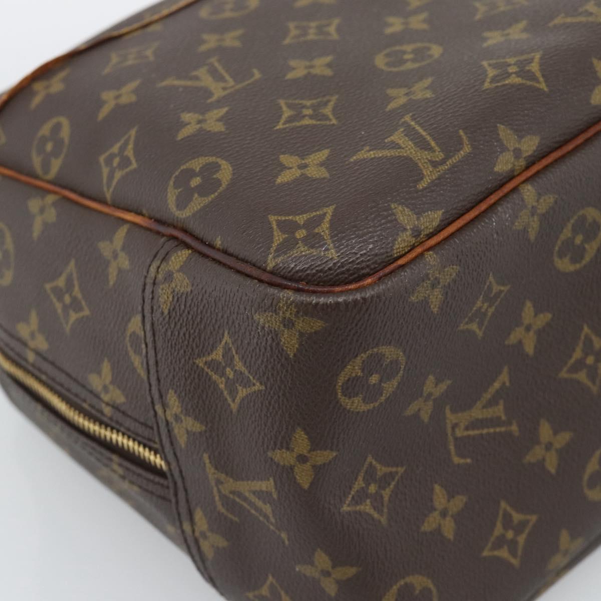 LOUIS VUITTON Monogram Deauville Hand Bag M47270 LV Auth BA14081