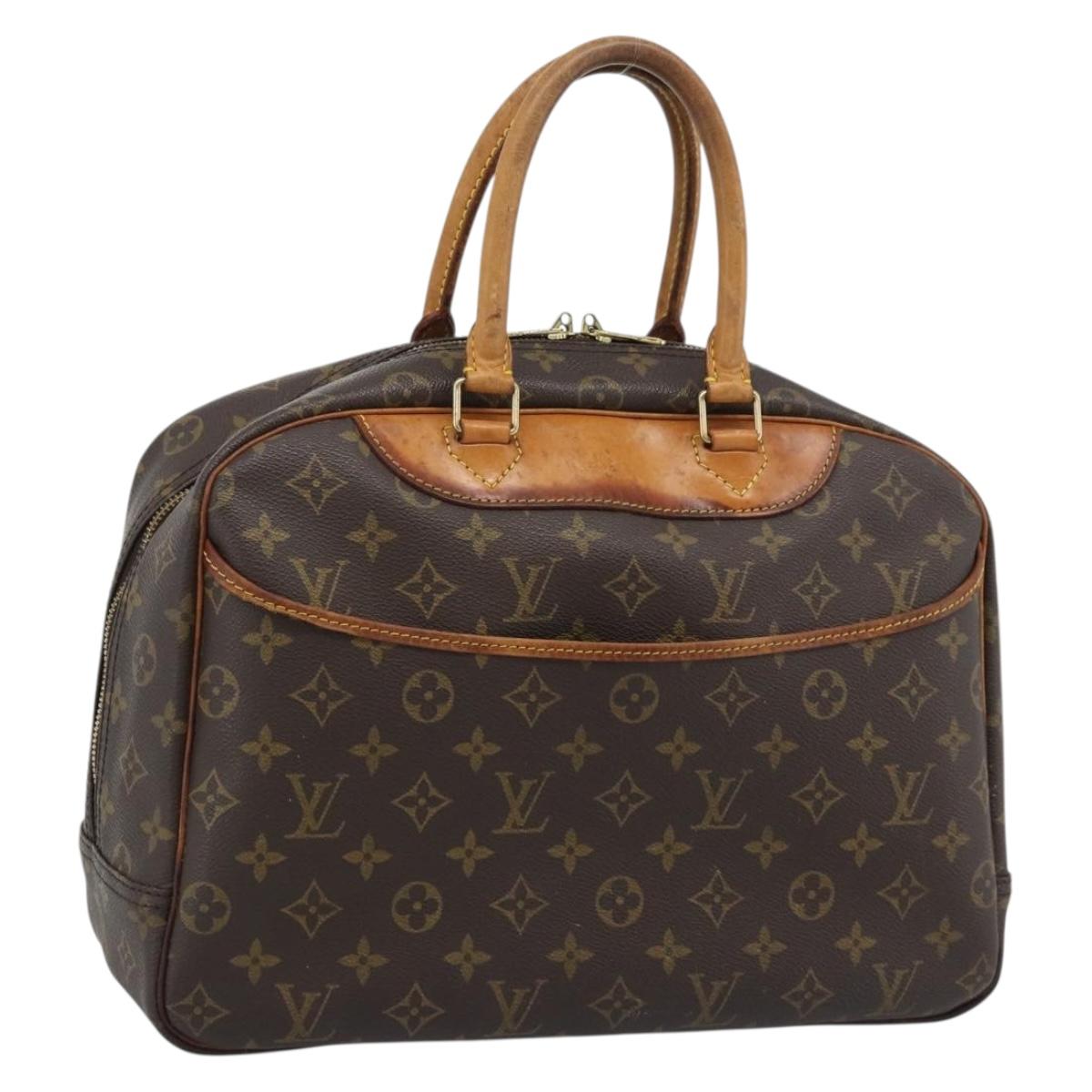 LOUIS VUITTON Monogram Deauville Hand Bag M47270 LV Auth BA14081