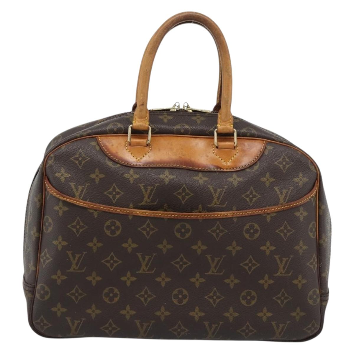 LOUIS VUITTON Monogram Deauville Hand Bag M47270 LV Auth BA14081