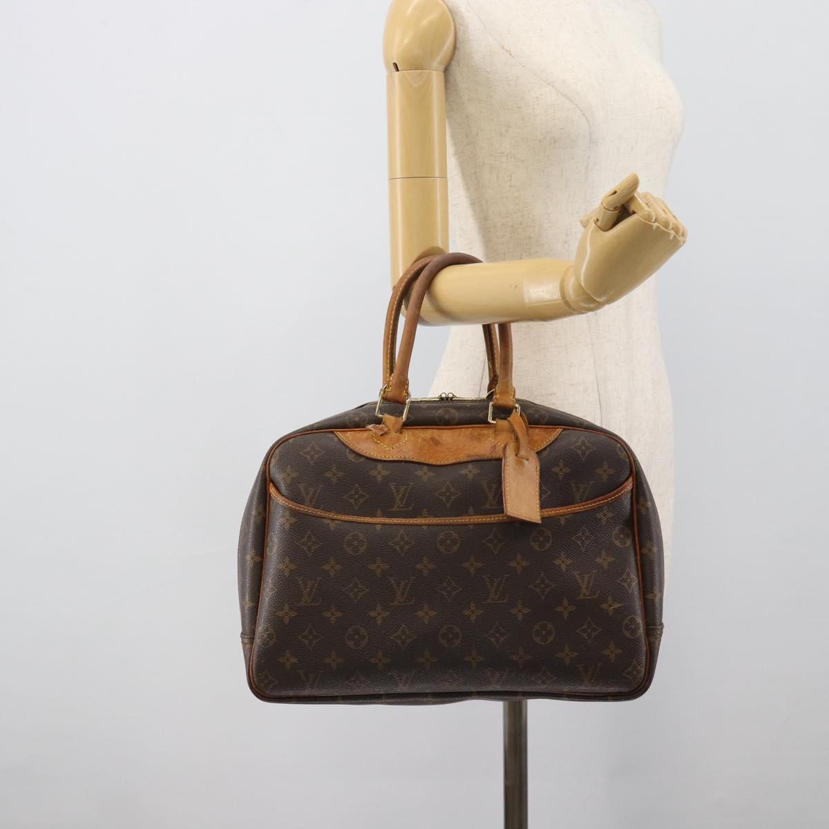 LOUIS VUITTON Monogram Deauville Hand Bag M47270 LV Auth BA14082