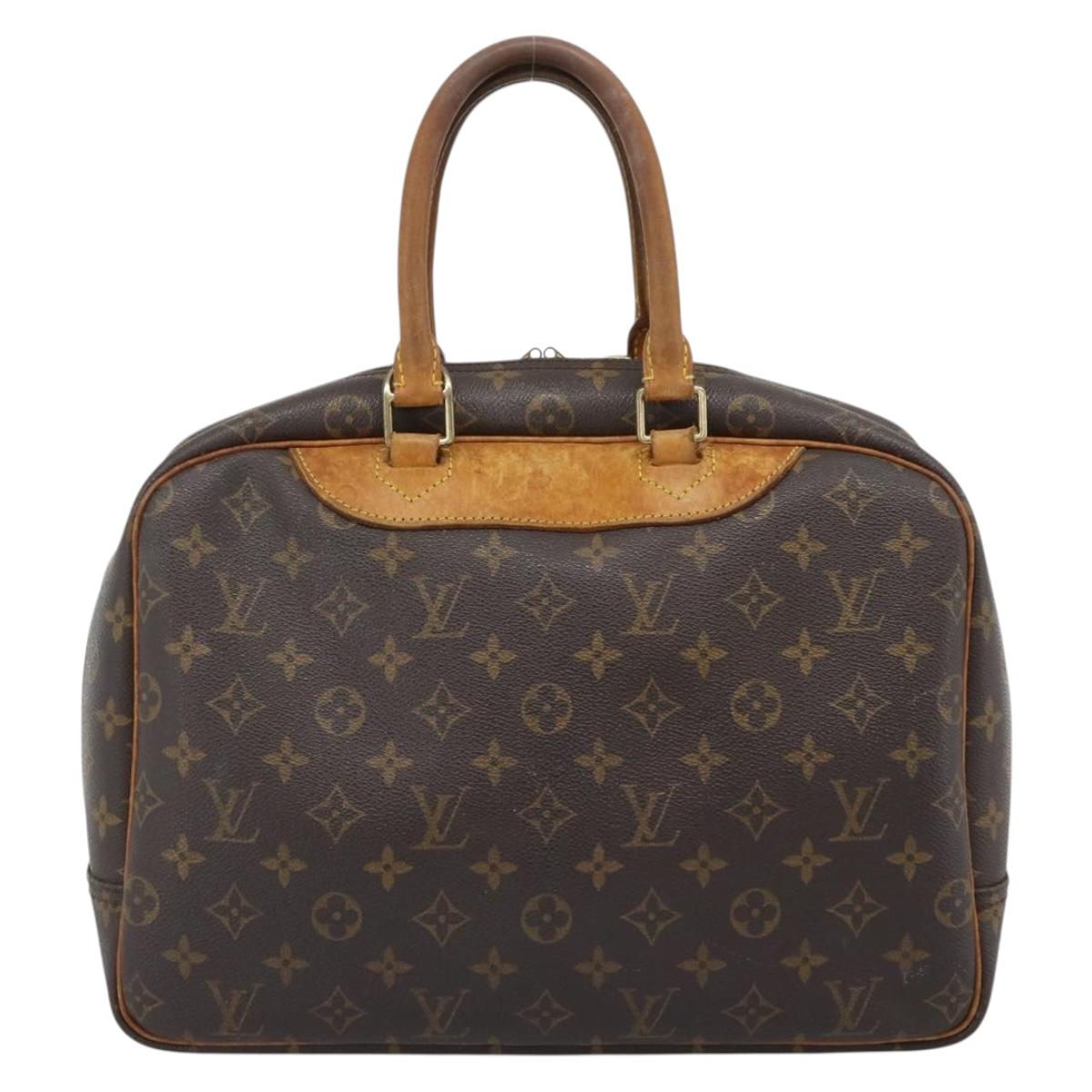 LOUIS VUITTON Monogram Deauville Hand Bag M47270 LV Auth BA14082