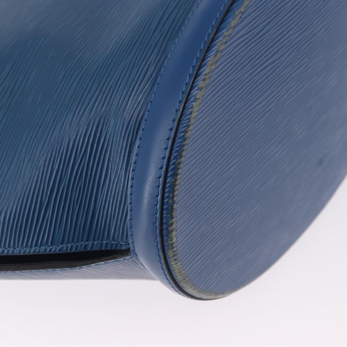 LOUIS VUITTON Epi Saint Jacques Shopping Shoulder Bag Blue M52275 Auth BA14083
