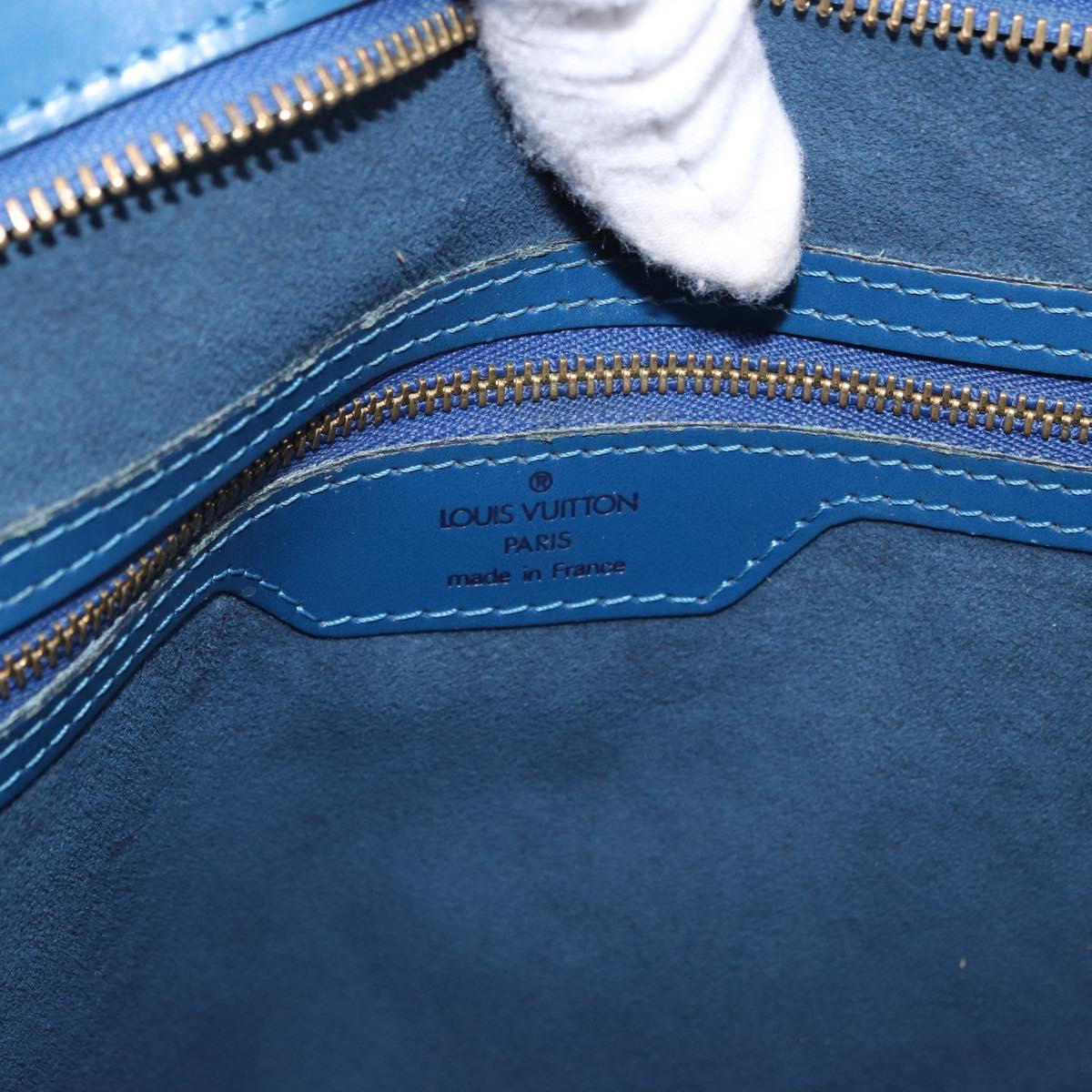 LOUIS VUITTON Epi Saint Jacques Shopping Shoulder Bag Blue M52275 Auth BA14083