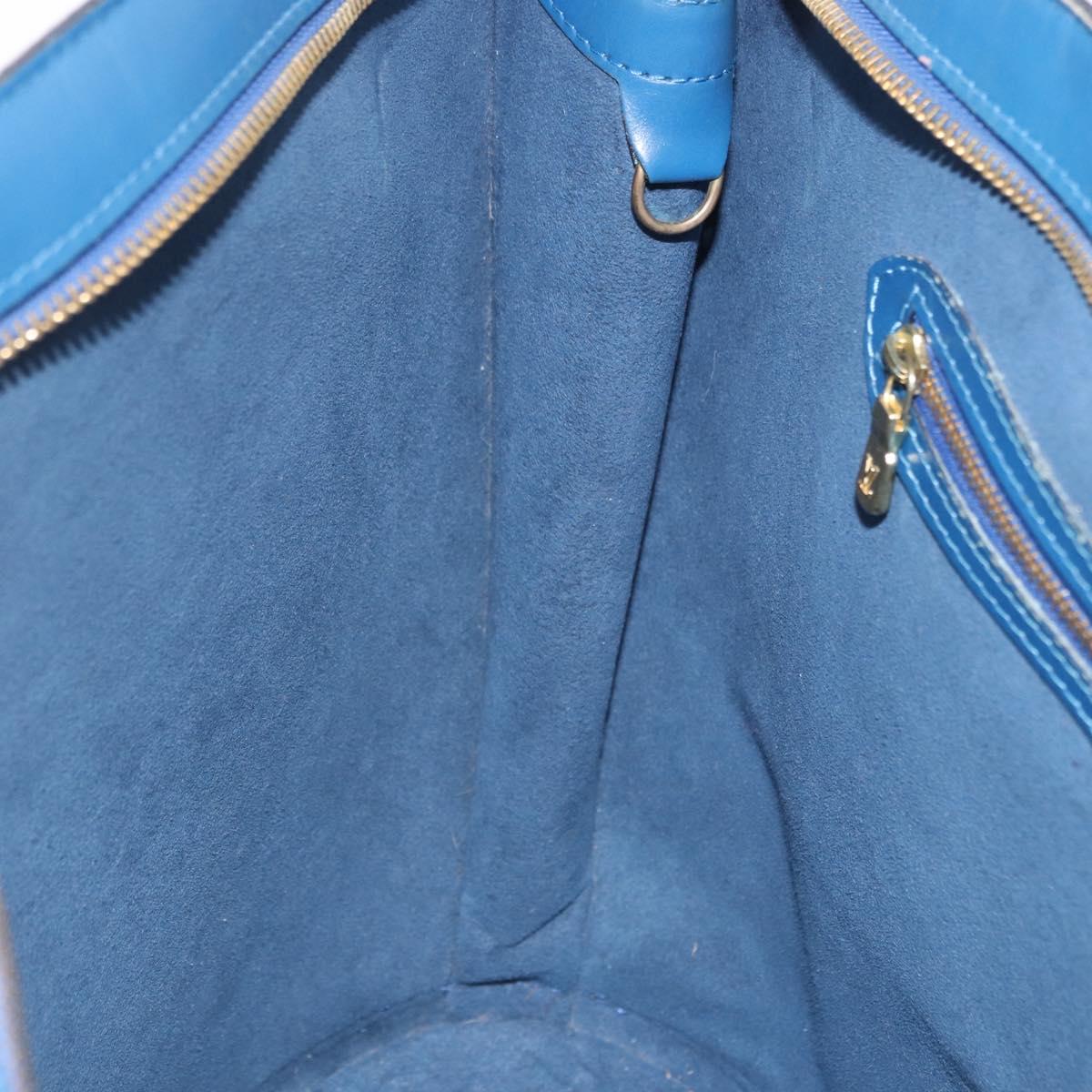 LOUIS VUITTON Epi Saint Jacques Shopping Shoulder Bag Blue M52275 Auth BA14083