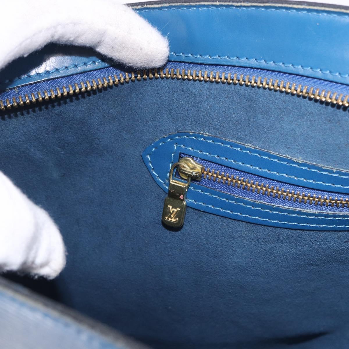LOUIS VUITTON Epi Saint Jacques Shopping Shoulder Bag Blue M52275 Auth BA14083