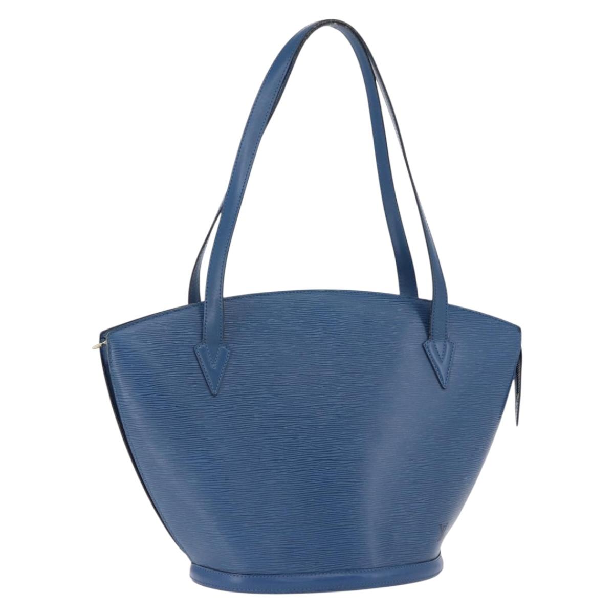 LOUIS VUITTON Epi Saint Jacques Shopping Shoulder Bag Blue M52275 Auth BA14083