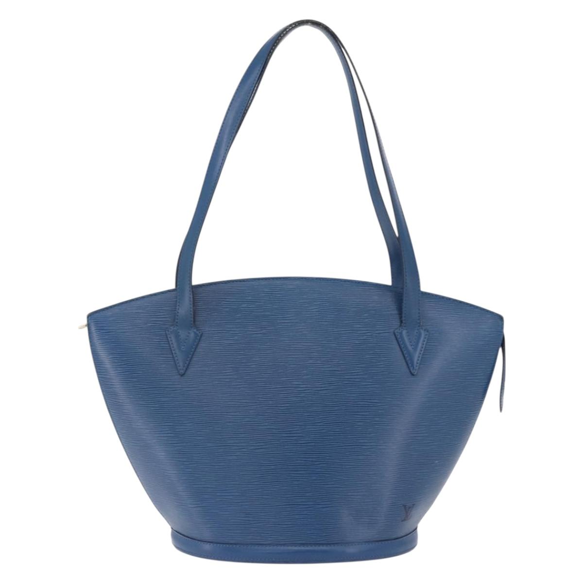 LOUIS VUITTON Epi Saint Jacques Shopping Shoulder Bag Blue M52275 Auth BA14083