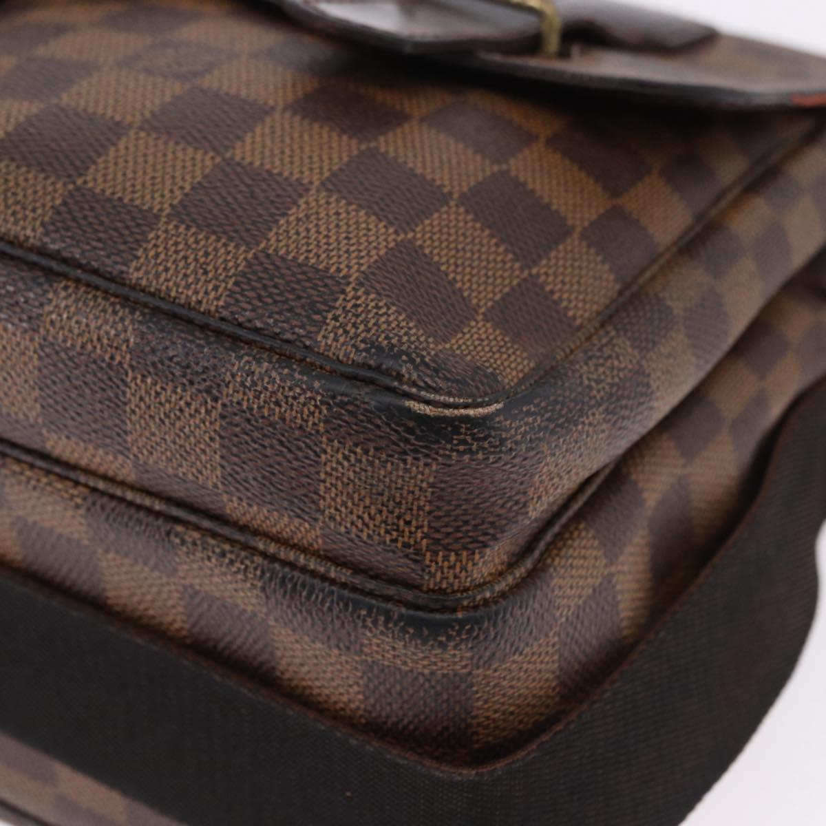 LOUIS VUITTON Damier Ebene Broadway Shoulder Bag N42270 LV Auth BA14084