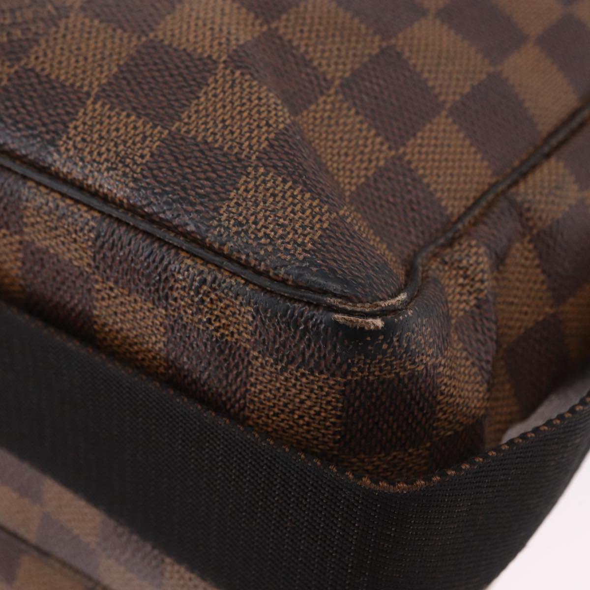LOUIS VUITTON Damier Ebene Broadway Shoulder Bag N42270 LV Auth BA14084
