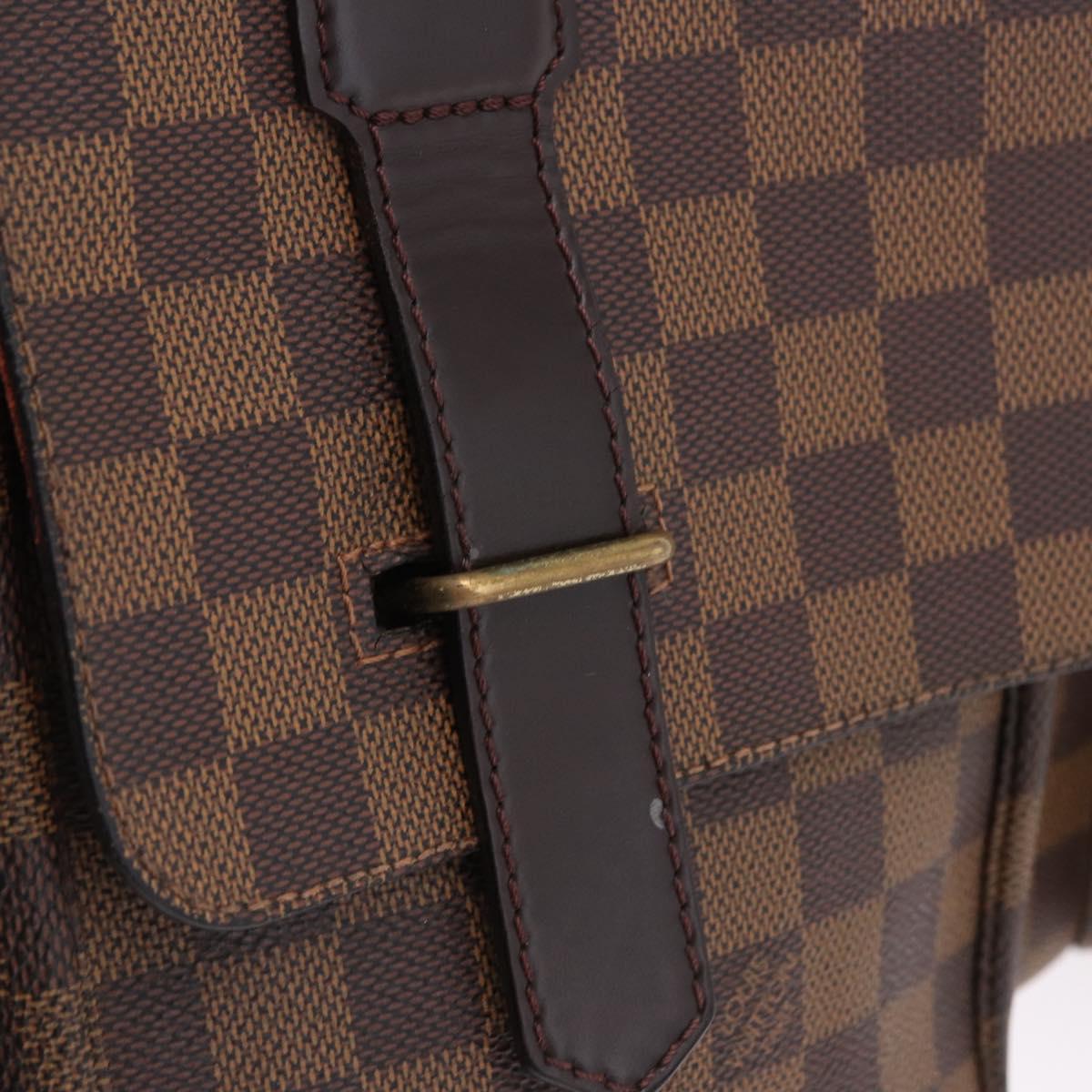 LOUIS VUITTON Damier Ebene Broadway Shoulder Bag N42270 LV Auth BA14084