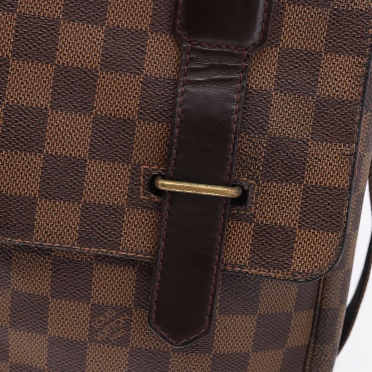 LOUIS VUITTON Damier Ebene Broadway Shoulder Bag N42270 LV Auth BA14084