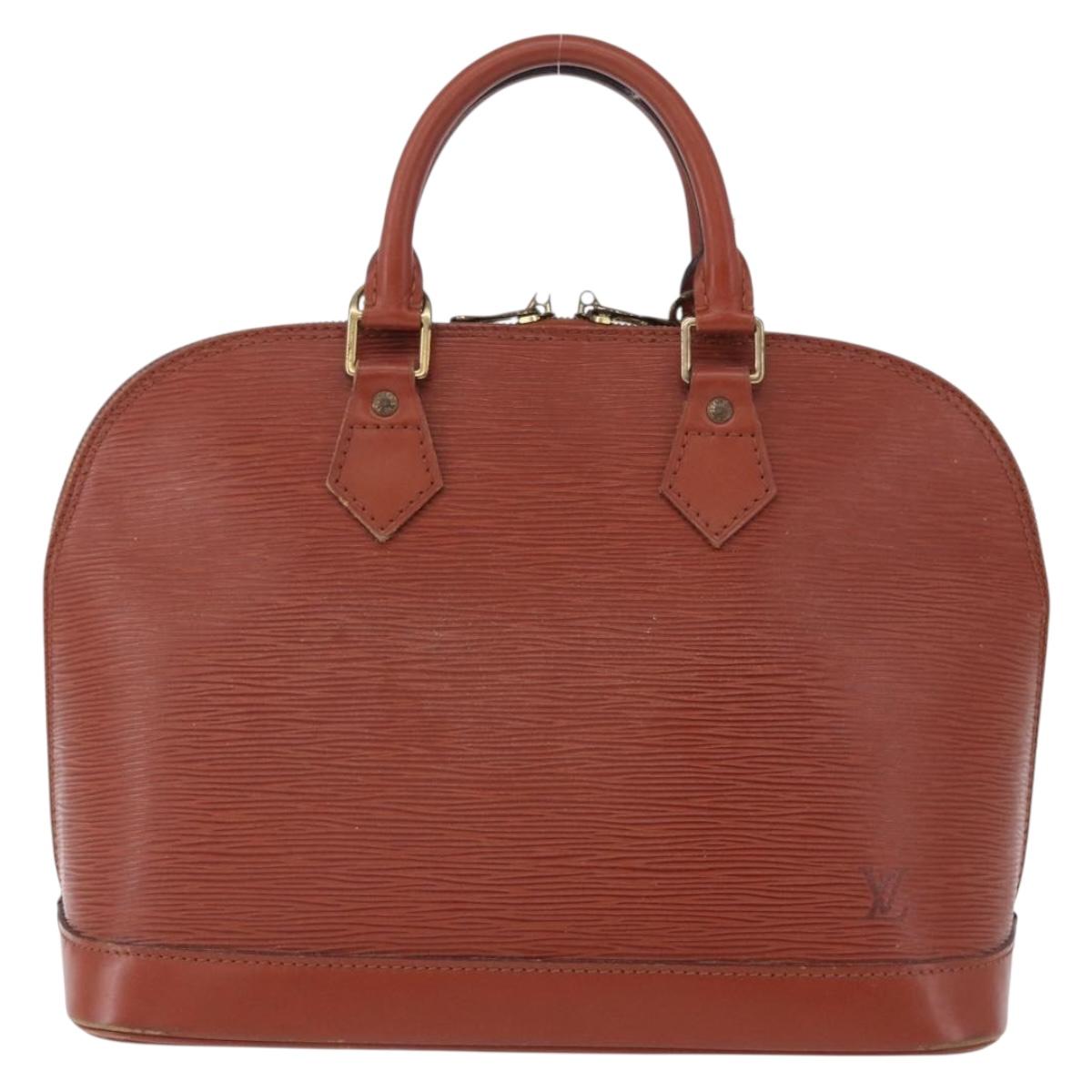 LOUIS VUITTON Epi Alma Hand Bag Kenya Brown M52143 LV Auth BA14085