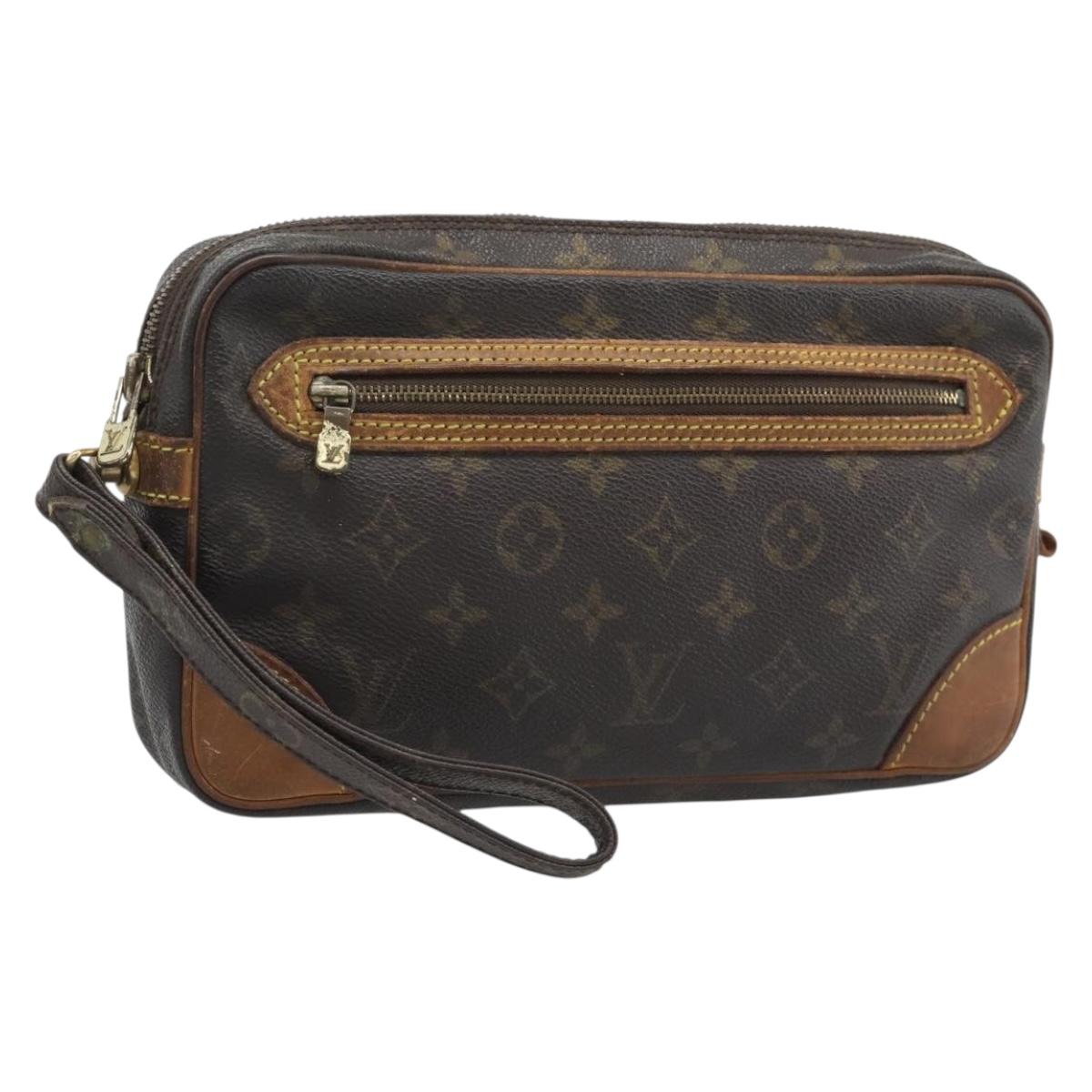LOUIS VUITTON Monogram Marly Dragonne GM Clutch Bag M51825 LV Auth BA14090