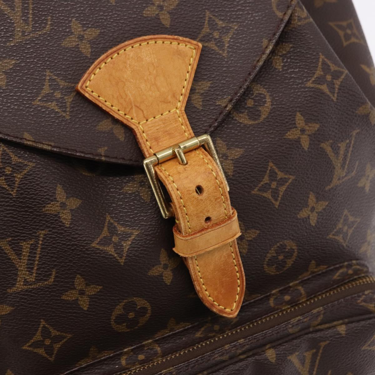 LOUIS VUITTON Monogram Montsouris GM Backpack M51135 LV Auth BA14093
