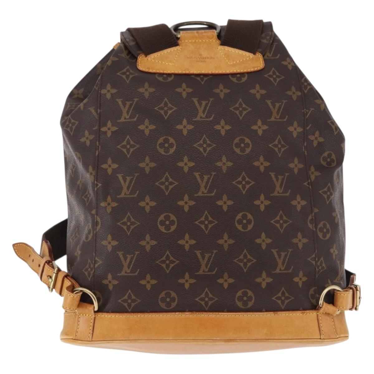 LOUIS VUITTON Monogram Montsouris GM Backpack M51135 LV Auth BA14093