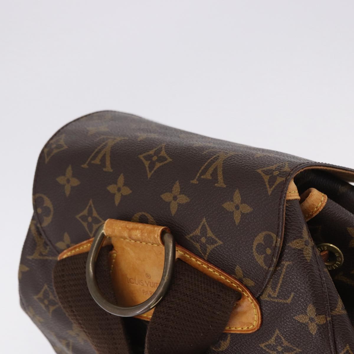 LOUIS VUITTON Monogram Montsouris GM Backpack M51135 LV Auth BA14093