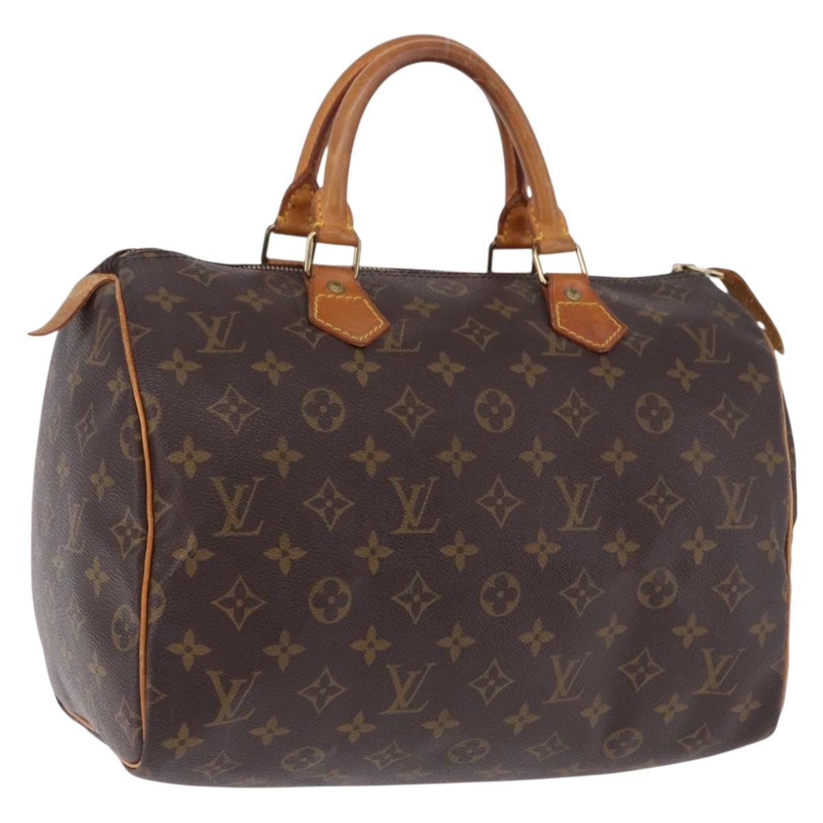 LOUIS VUITTON Monogram Speedy 30 Hand Bag M41526 LV Auth BA14094A