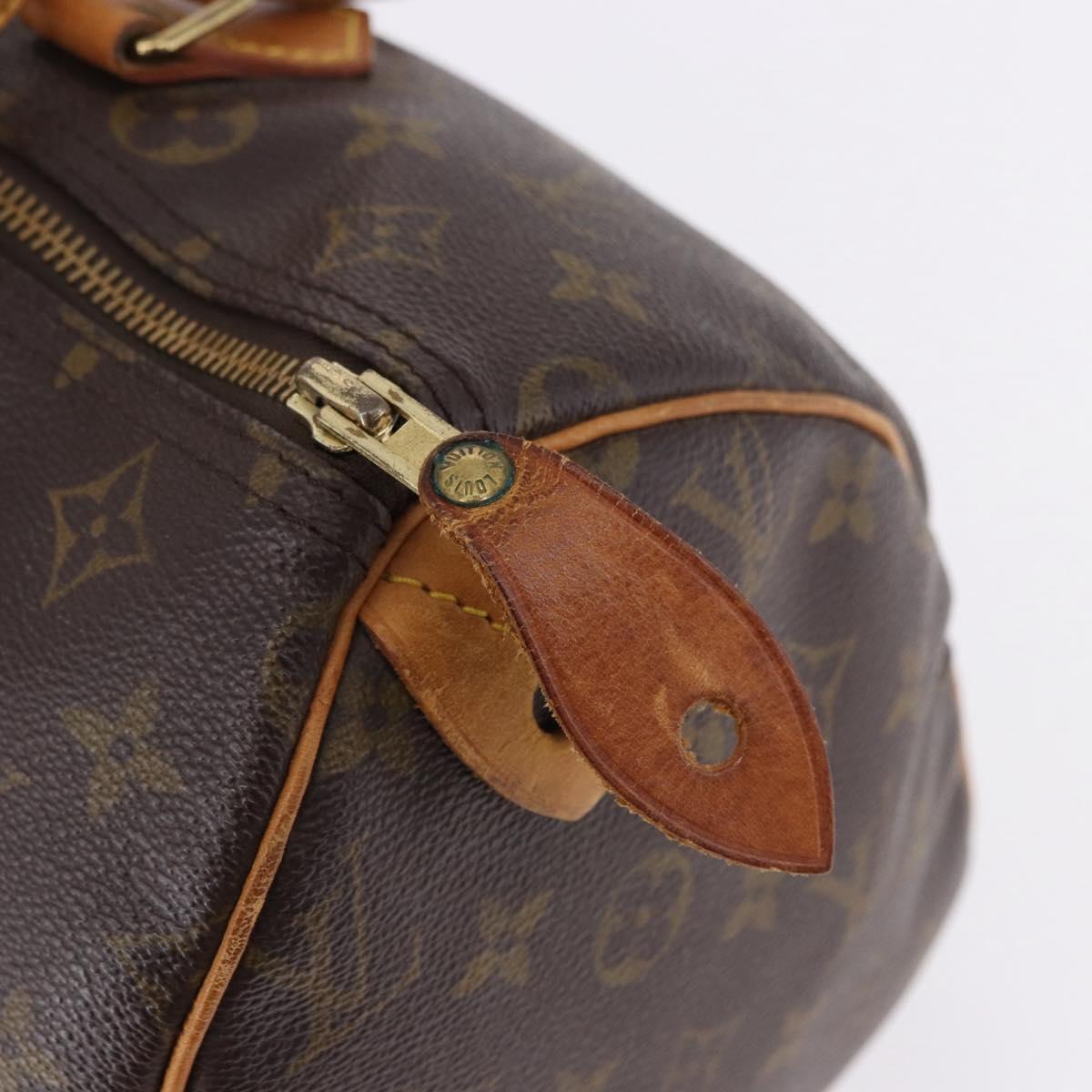 LOUIS VUITTON Monogram Speedy 30 Hand Bag M41526 LV Auth BA14094A