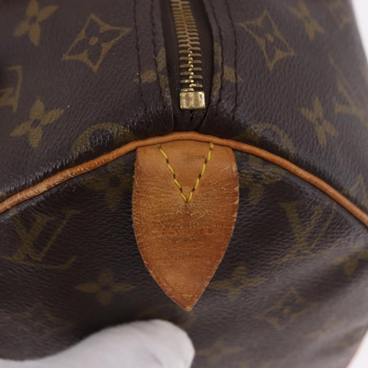 LOUIS VUITTON Monogram Speedy 30 Hand Bag M41526 LV Auth BA14094A