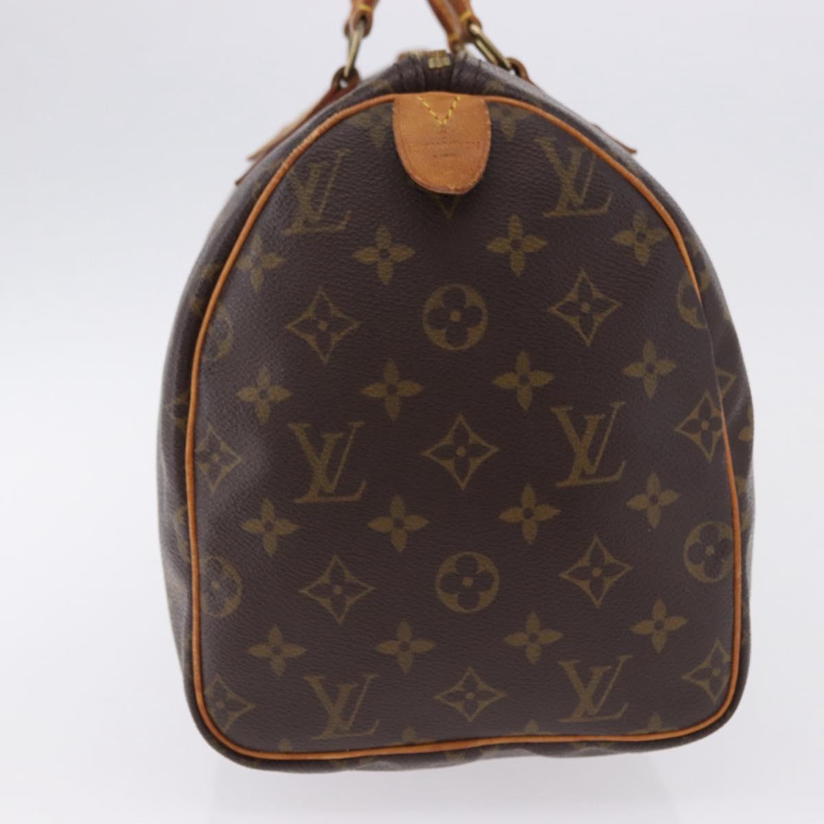 LOUIS VUITTON Monogram Speedy 30 Hand Bag M41526 LV Auth BA14094A