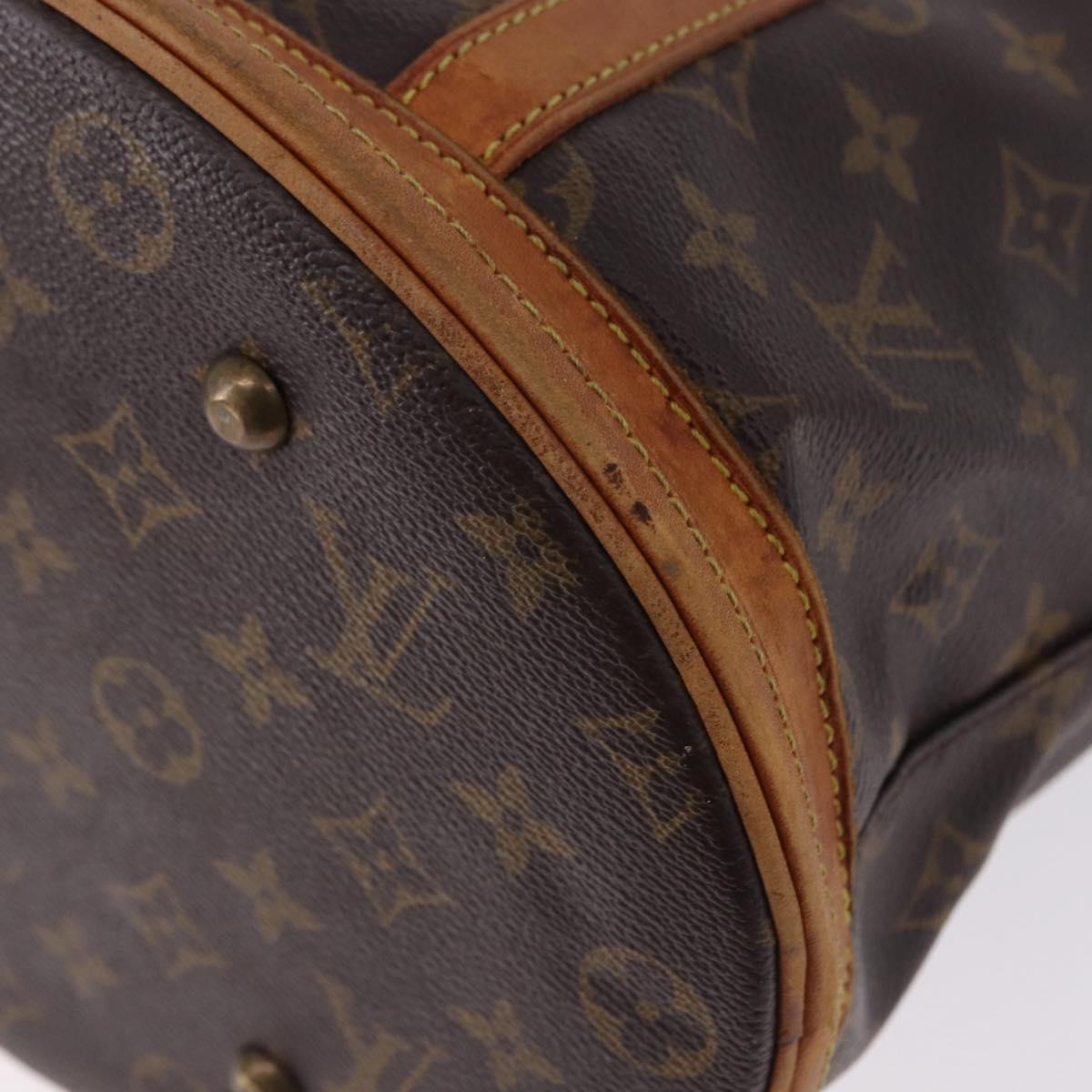 LOUIS VUITTON Monogram Bucket GM Shoulder Bag M42236 LV Auth BA14095