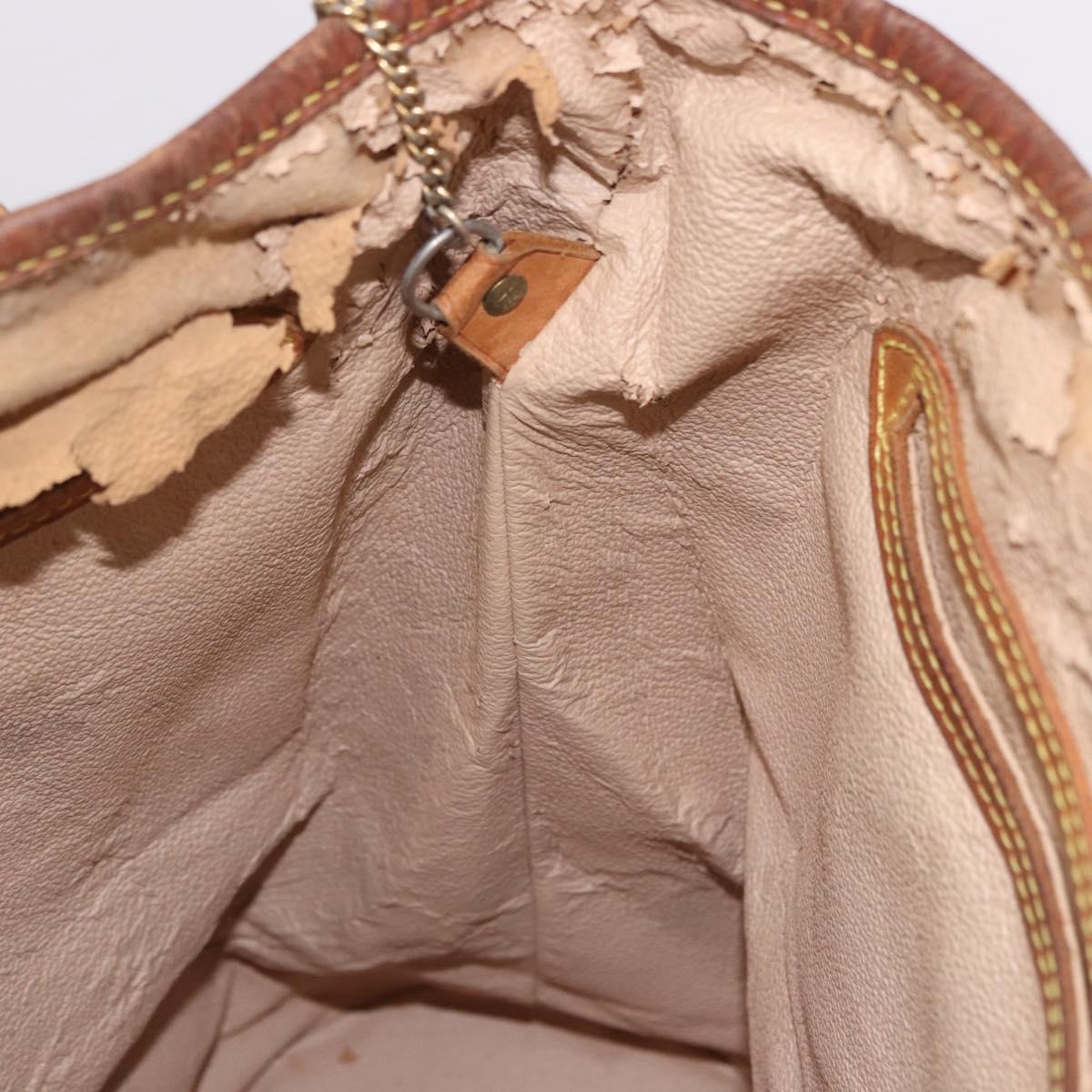 LOUIS VUITTON Monogram Bucket GM Shoulder Bag M42236 LV Auth BA14095