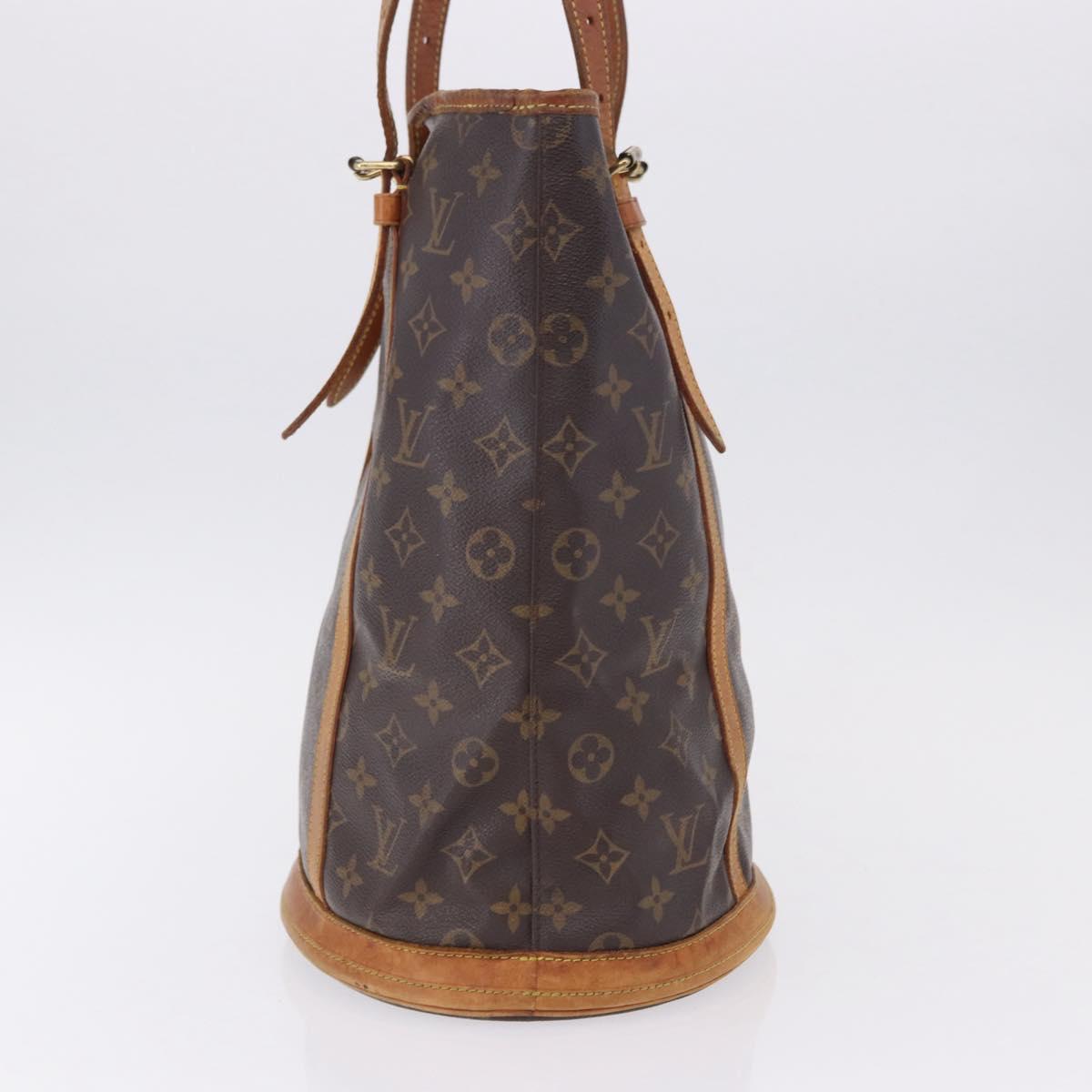 LOUIS VUITTON Monogram Bucket GM Shoulder Bag M42236 LV Auth BA14095