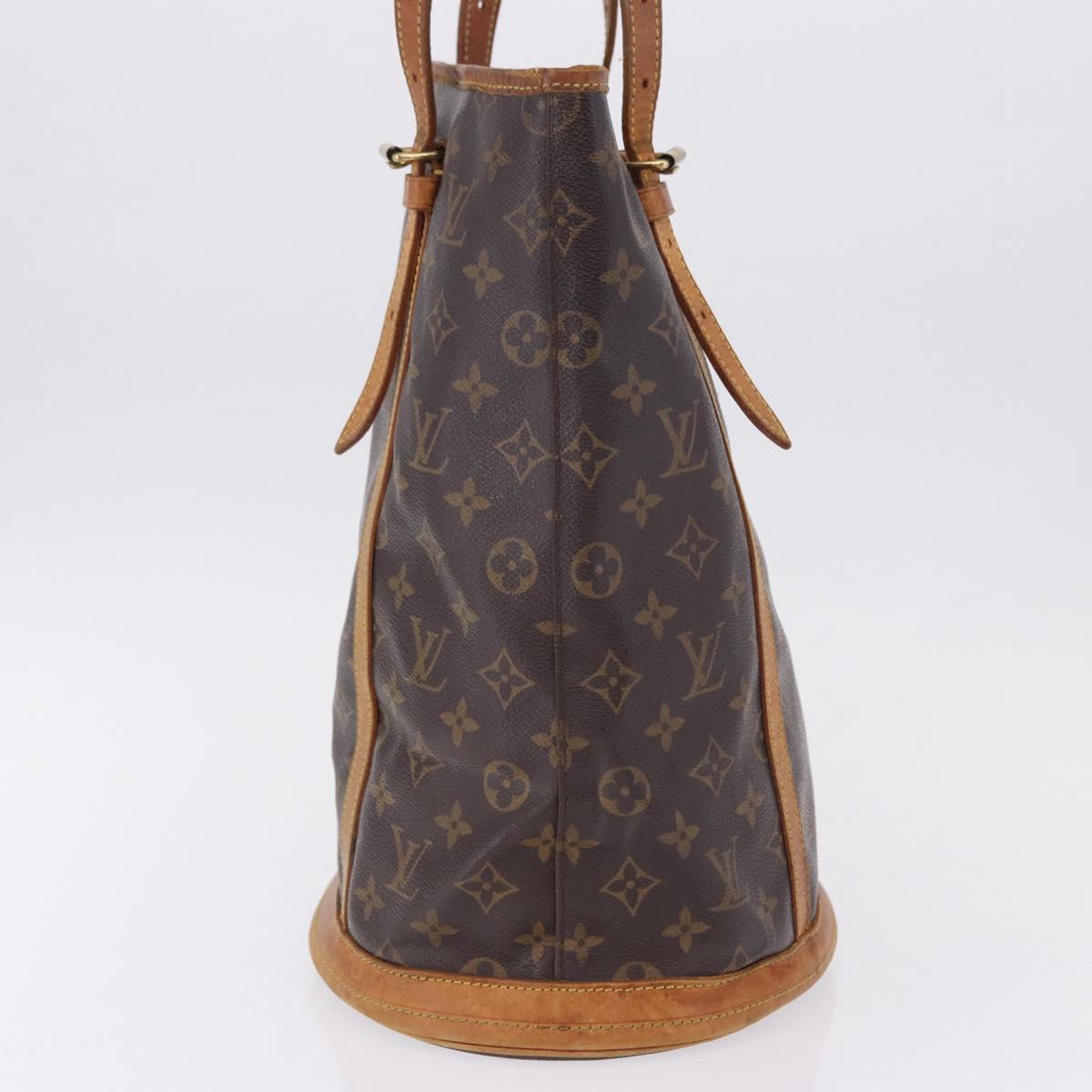 LOUIS VUITTON Monogram Bucket GM Shoulder Bag M42236 LV Auth BA14095