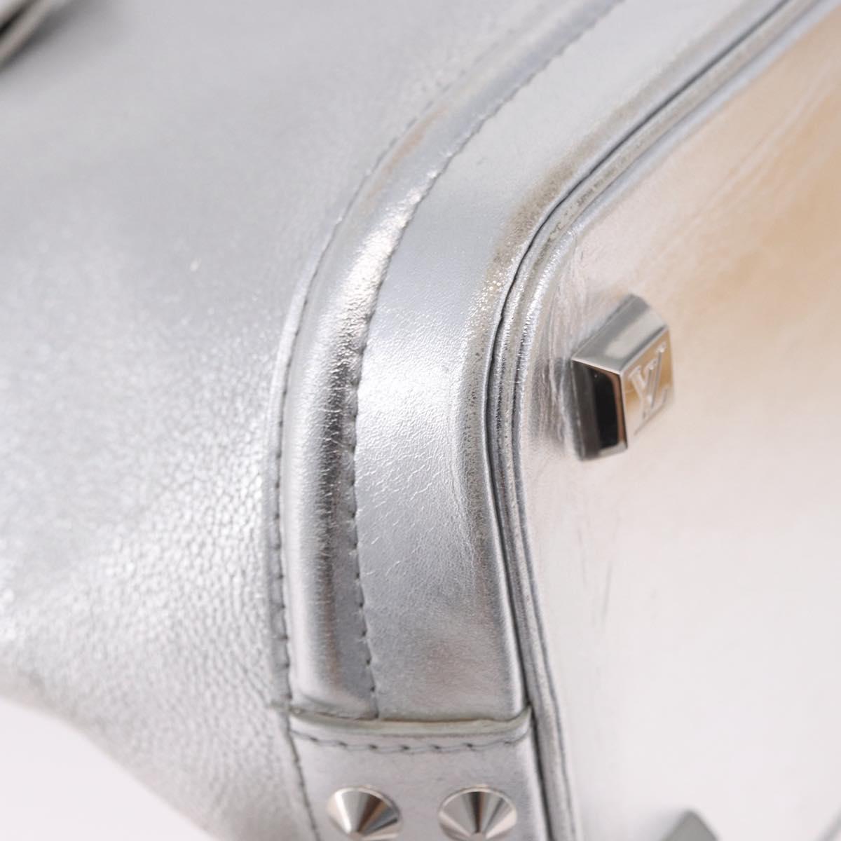 LOUIS VUITTON Suhari Lockit PM Hand Bag Silver M95541 LV Auth BA14097V