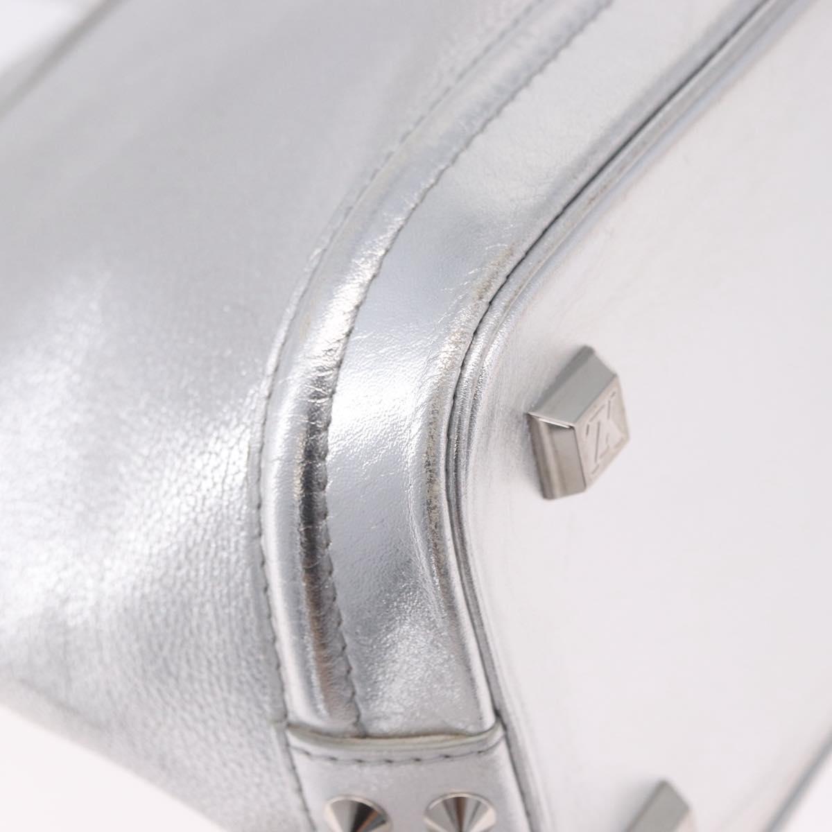 LOUIS VUITTON Suhari Lockit PM Hand Bag Silver M95541 LV Auth BA14097V