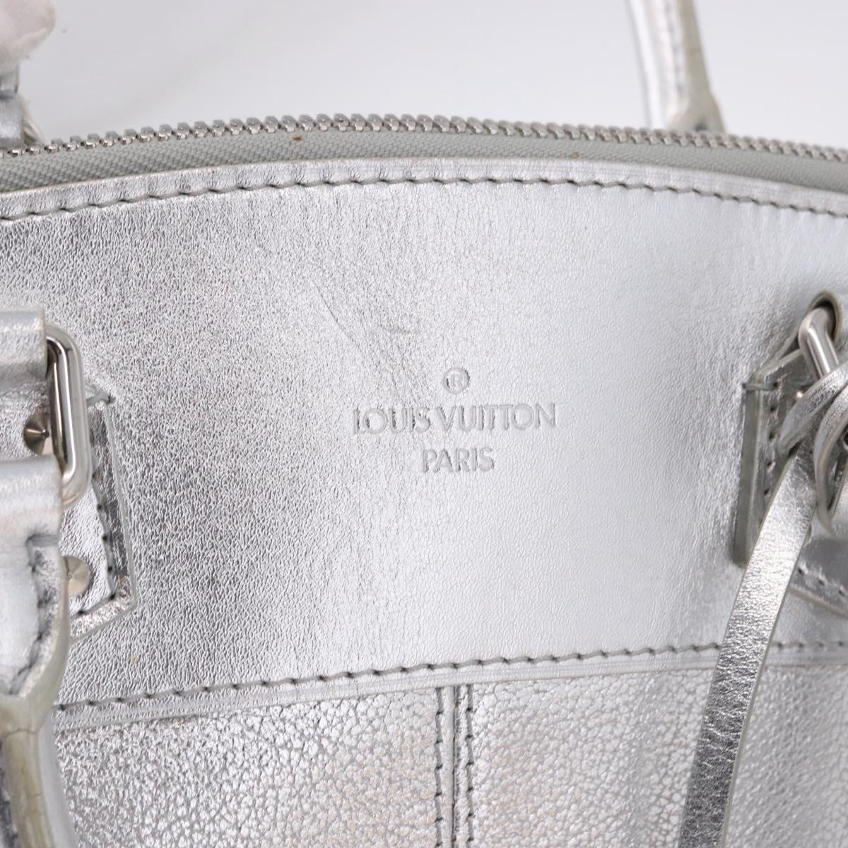 LOUIS VUITTON Suhari Lockit PM Hand Bag Silver M95541 LV Auth BA14097V