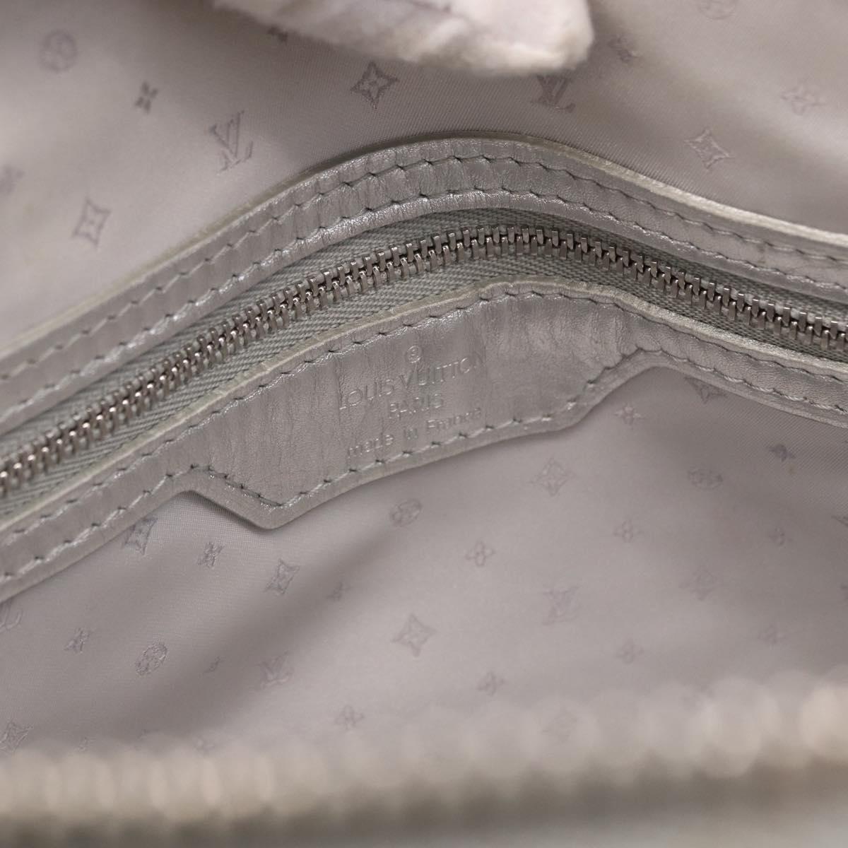 LOUIS VUITTON Suhari Lockit PM Hand Bag Silver M95541 LV Auth BA14097V