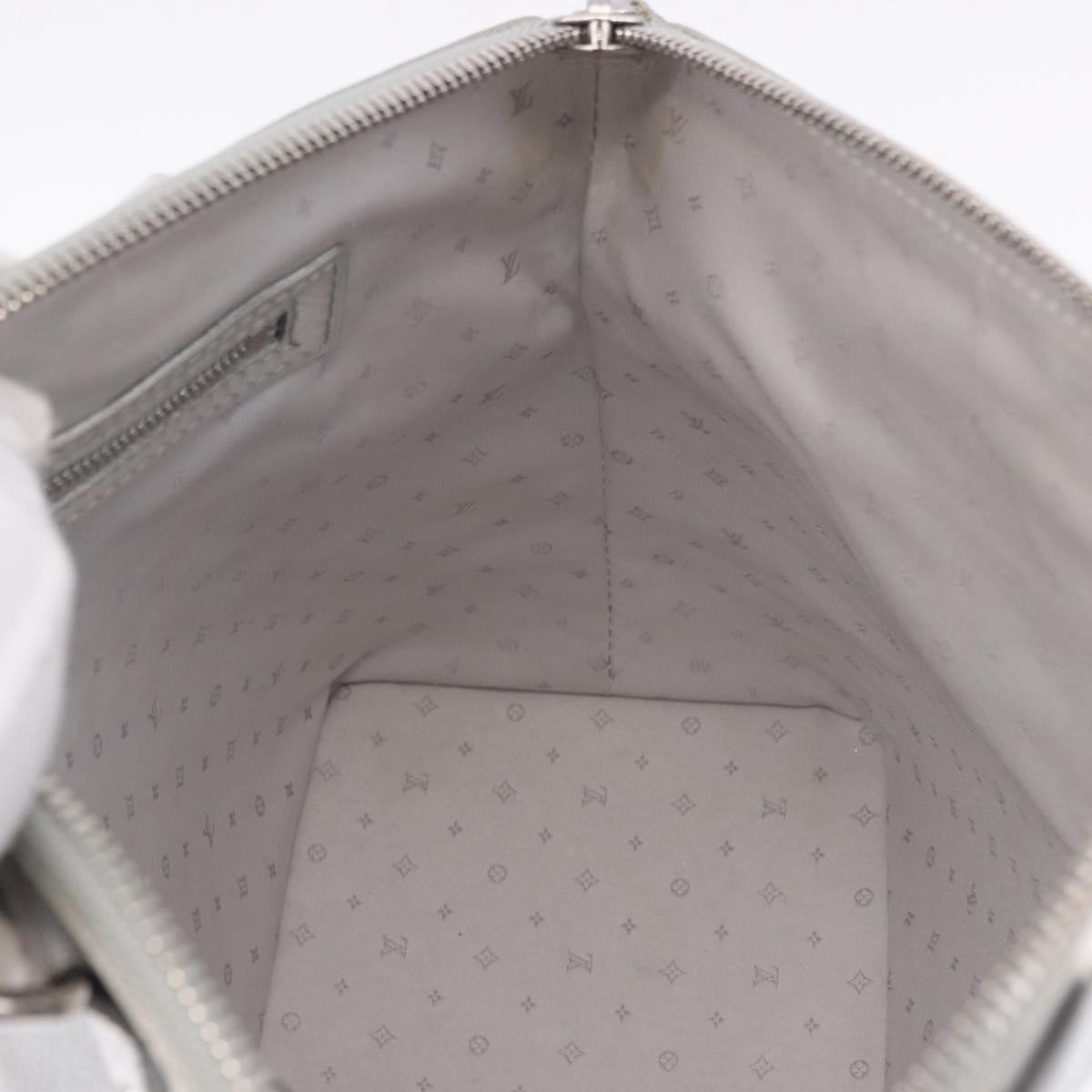 LOUIS VUITTON Suhari Lockit PM Hand Bag Silver M95541 LV Auth BA14097V