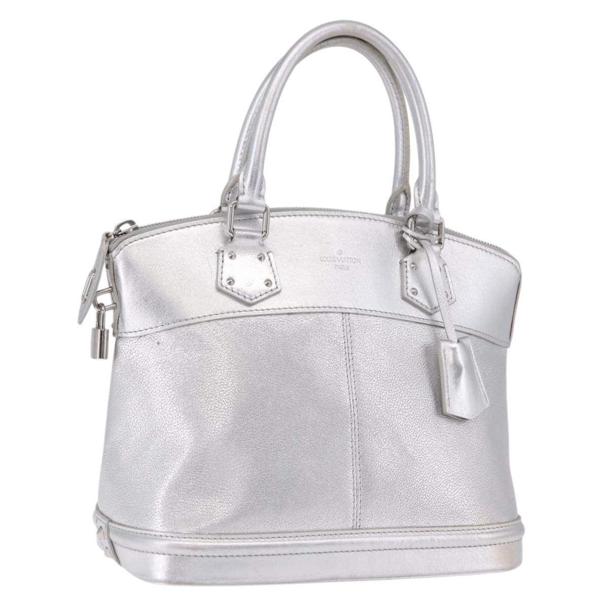 LOUIS VUITTON Suhari Lockit PM Hand Bag Silver M95541 LV Auth BA14097V