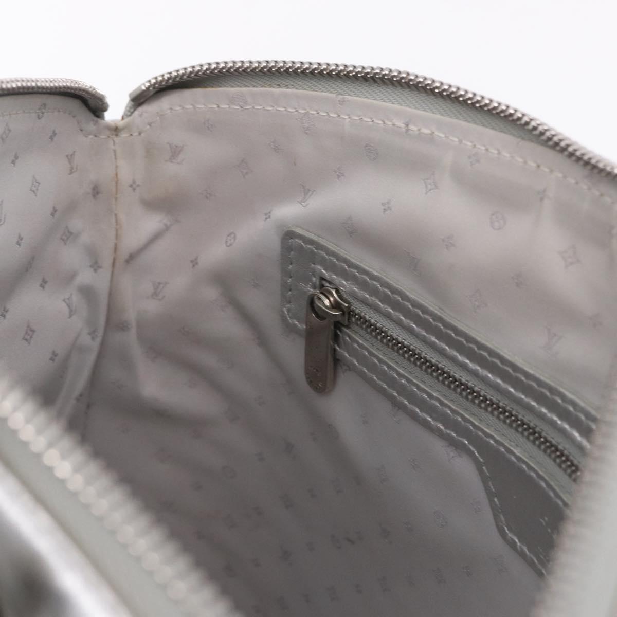 LOUIS VUITTON Suhari Lockit PM Hand Bag Silver M95541 LV Auth BA14097V