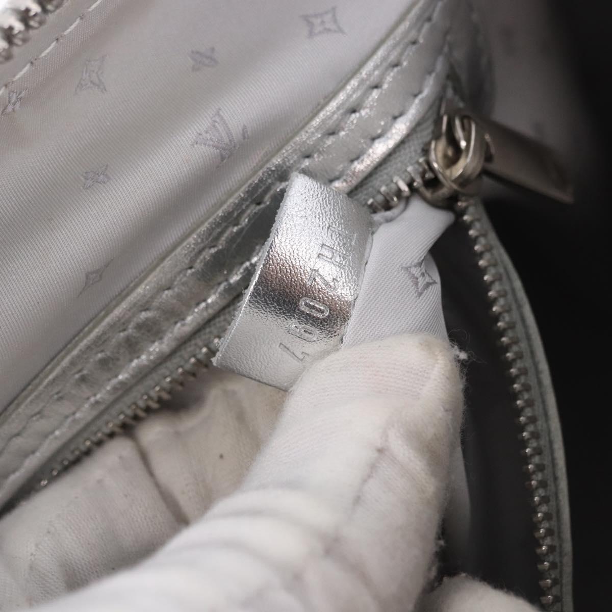 LOUIS VUITTON Suhari Lockit PM Hand Bag Silver M95541 LV Auth BA14097V