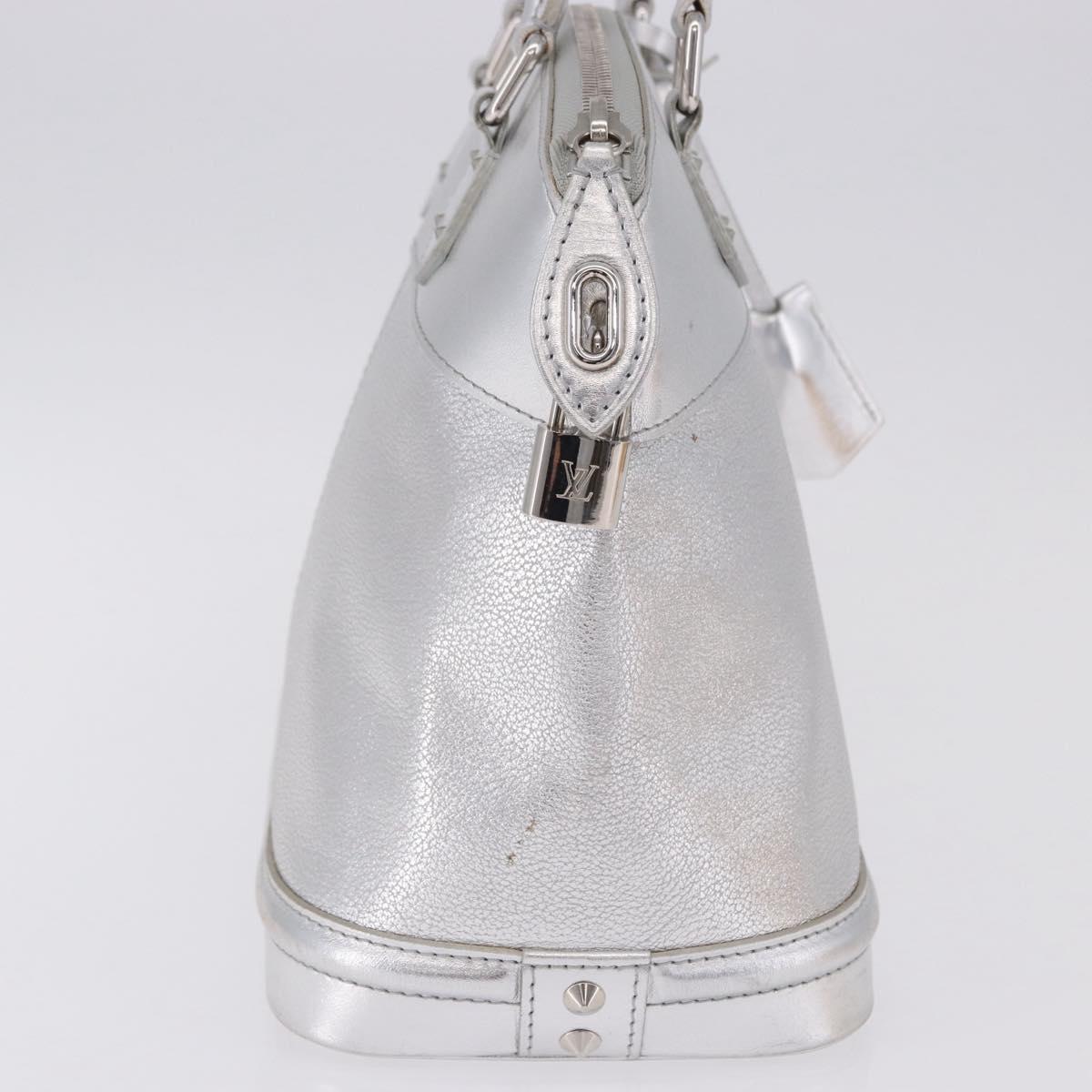 LOUIS VUITTON Suhari Lockit PM Hand Bag Silver M95541 LV Auth BA14097V