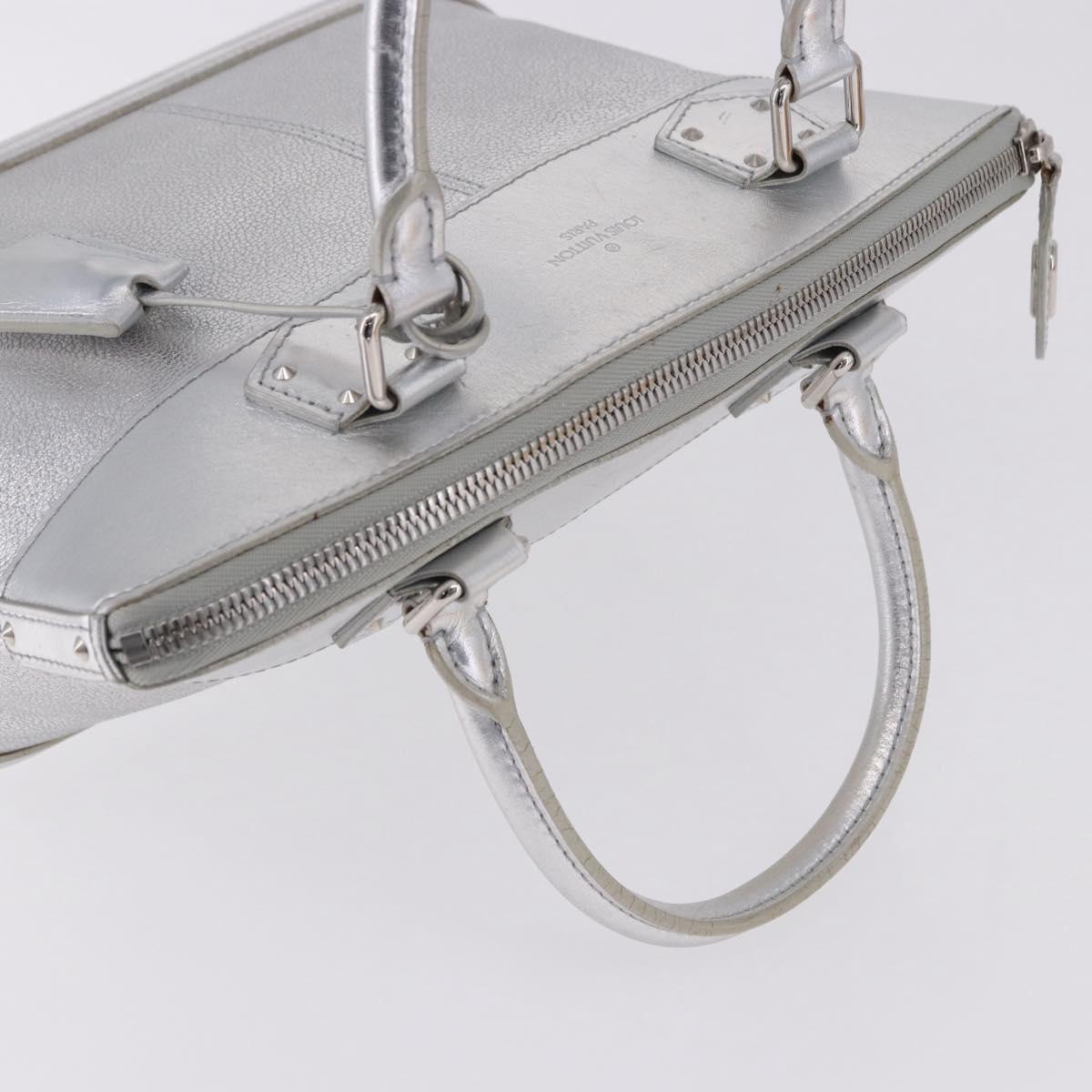 LOUIS VUITTON Suhari Lockit PM Hand Bag Silver M95541 LV Auth BA14097V