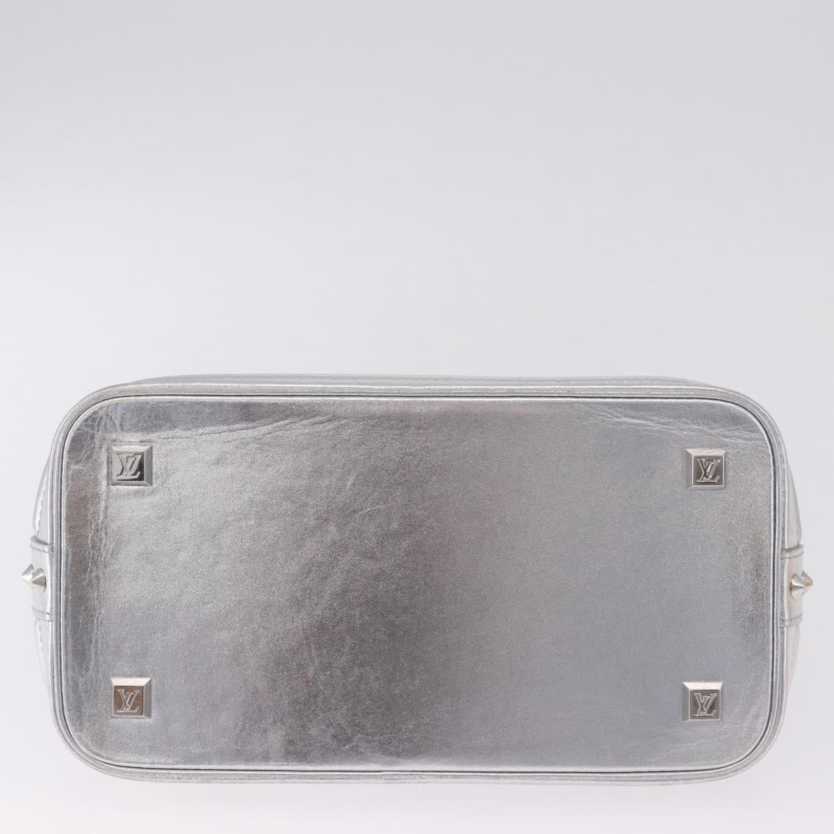 LOUIS VUITTON Suhari Lockit PM Hand Bag Silver M95541 LV Auth BA14097V
