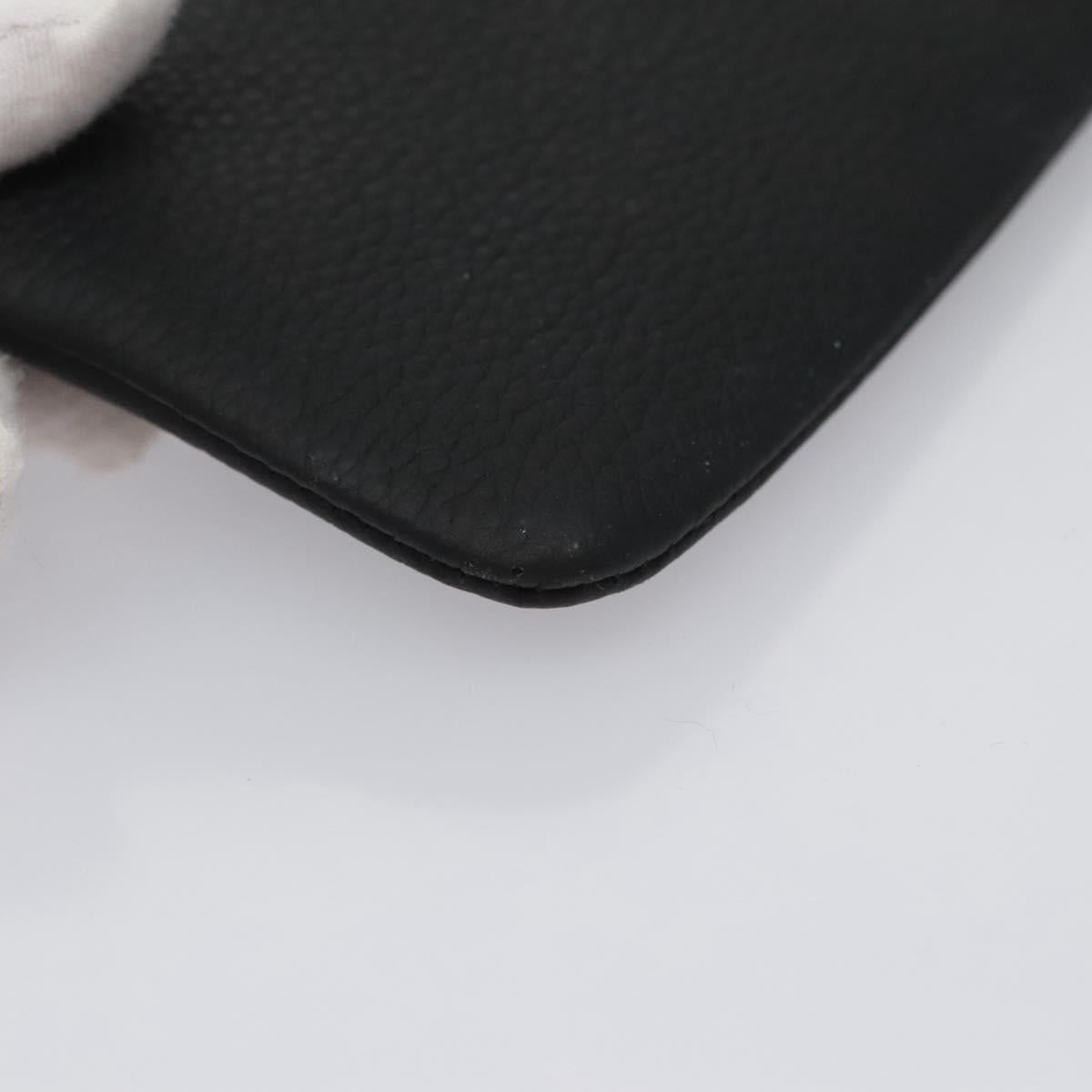 LOUIS VUITTON Aerogram Pochette Cles Coin Purse Black M81031 LV Auth BA140A