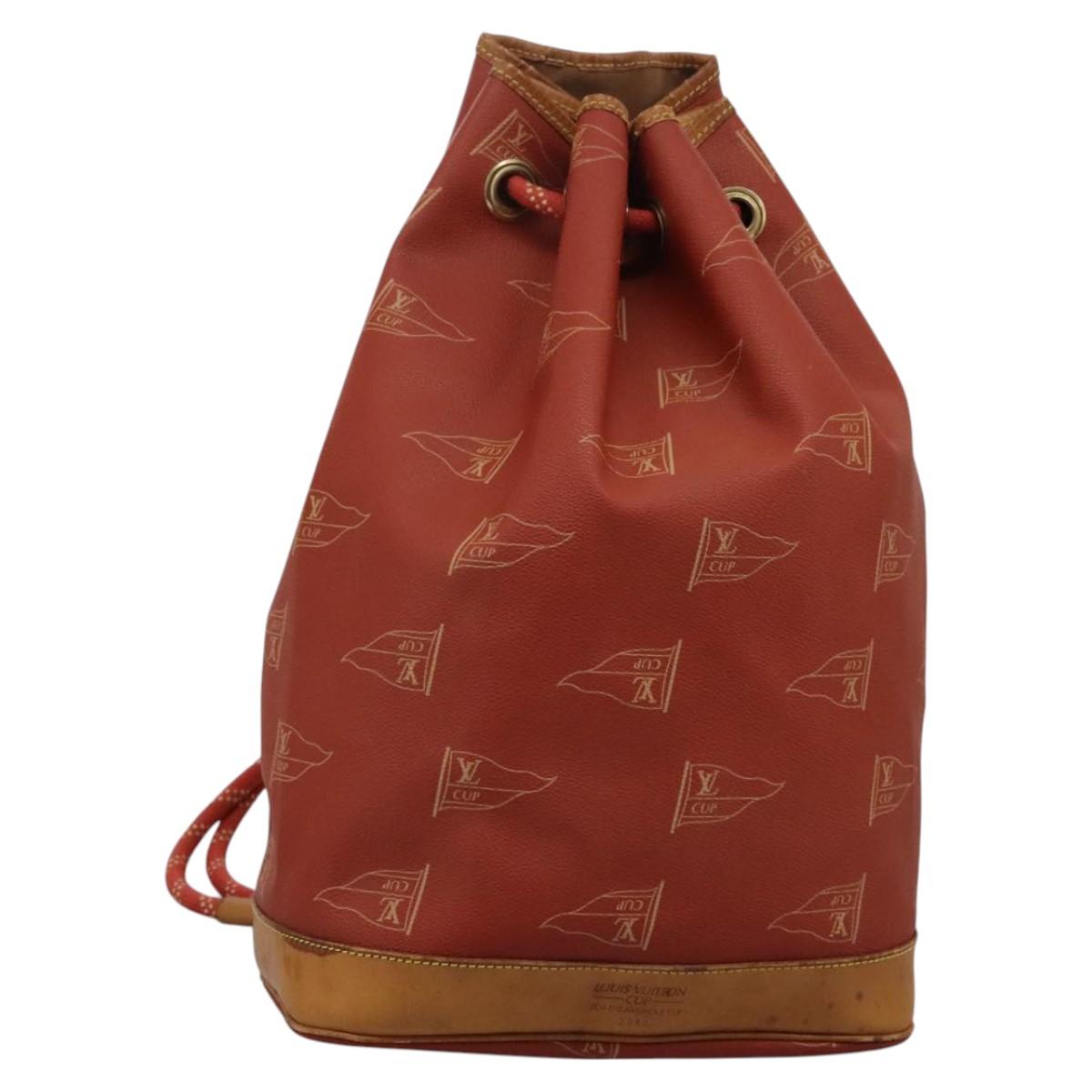 LOUIS VUITTON LV cup Saint Tropez Shoulder Bag Red M80026 LV Auth BA1410
