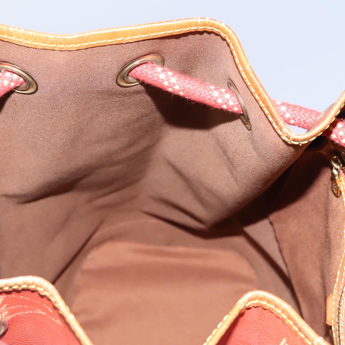 LOUIS VUITTON LV cup Saint Tropez Shoulder Bag Red M80026 LV Auth BA1410