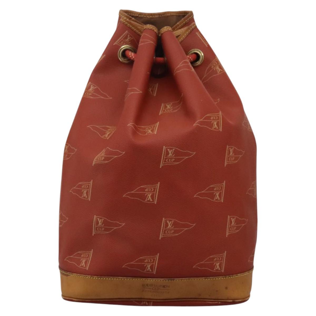 LOUIS VUITTON LV cup Saint Tropez Shoulder Bag Red M80026 LV Auth BA1410