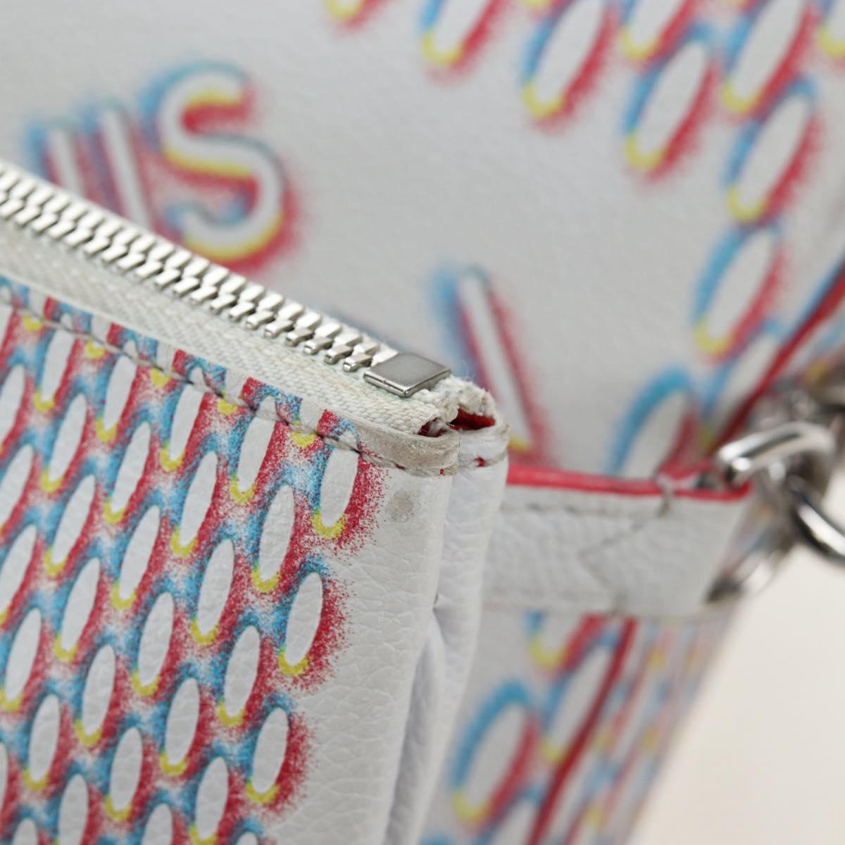 LOUIS VUITTON Damier Giant Spray Trio Messenger Bag White M20665 Auth BA14102V