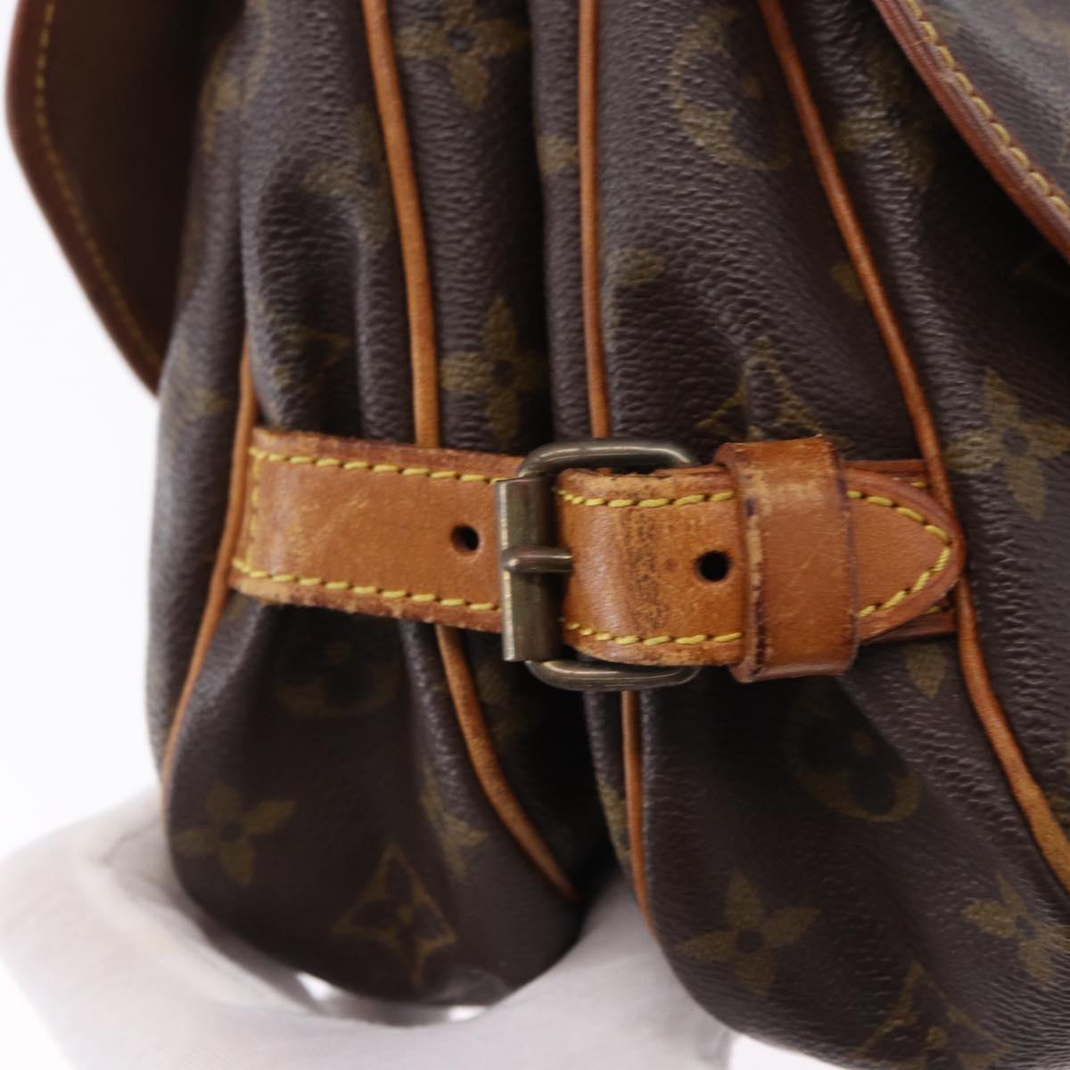 LOUIS VUITTON Monogram Saumur 30 Shoulder Bag M42256 LV Auth BA14106