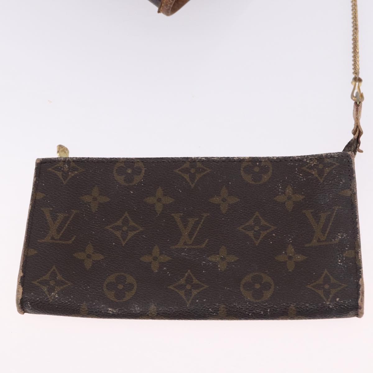 LOUIS VUITTON Monogram Bucket GM Shoulder Bag M42236 LV Auth BA14107
