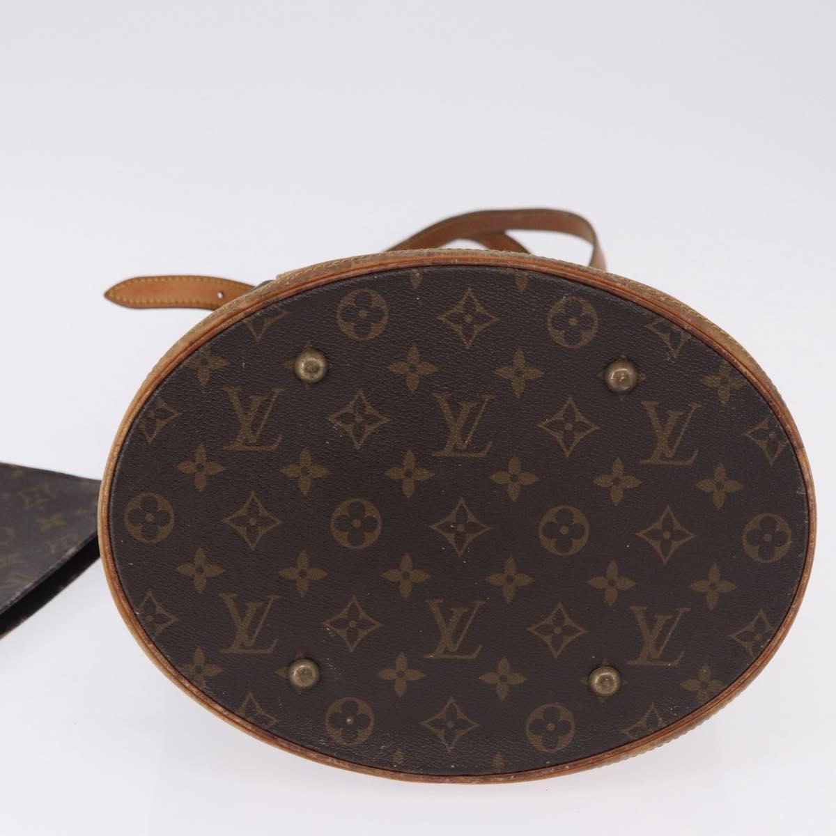 LOUIS VUITTON Monogram Bucket GM Shoulder Bag M42236 LV Auth BA14107