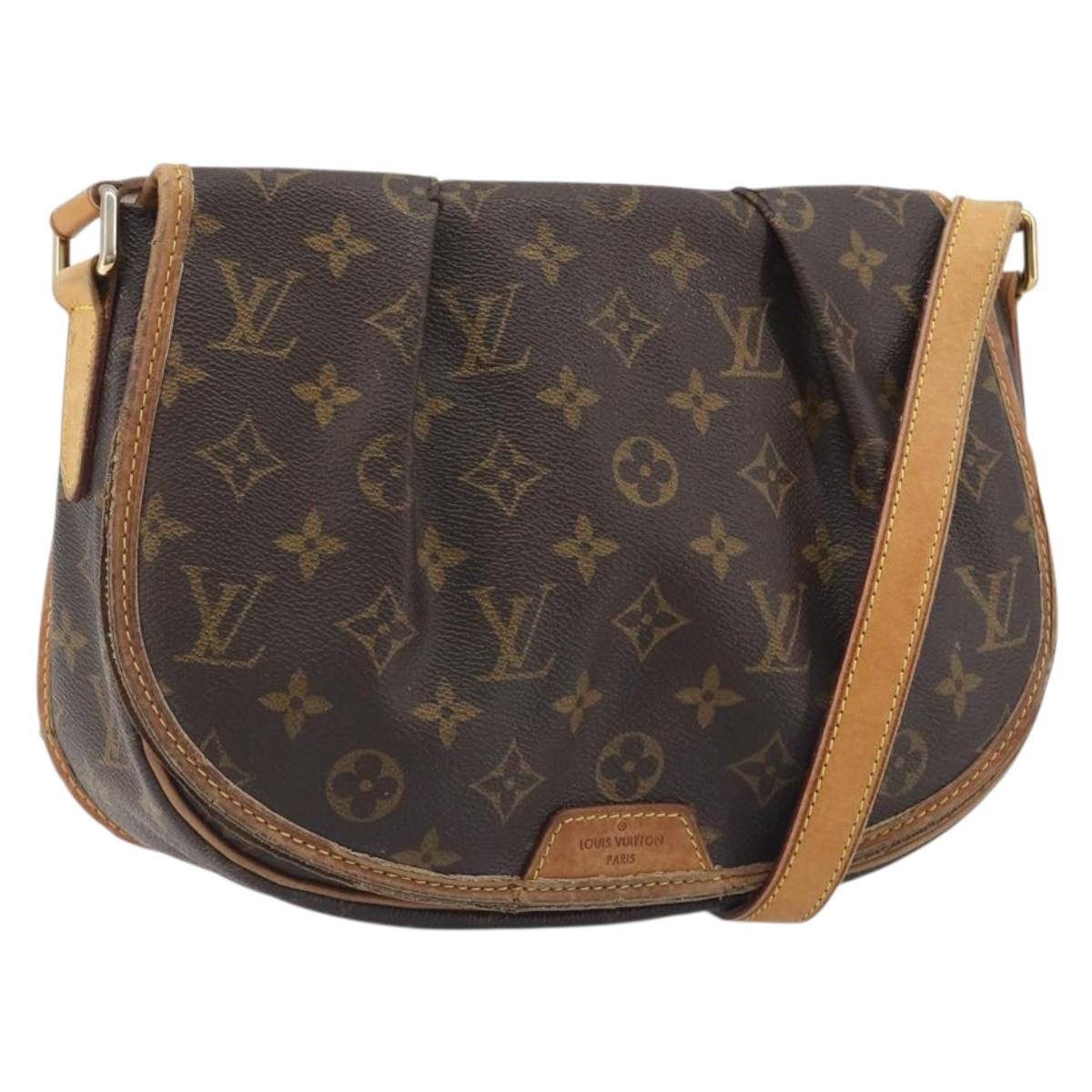 LOUIS VUITTON Monogram Menilmontant PM Shoulder Bag M40474 LV Auth BA14109