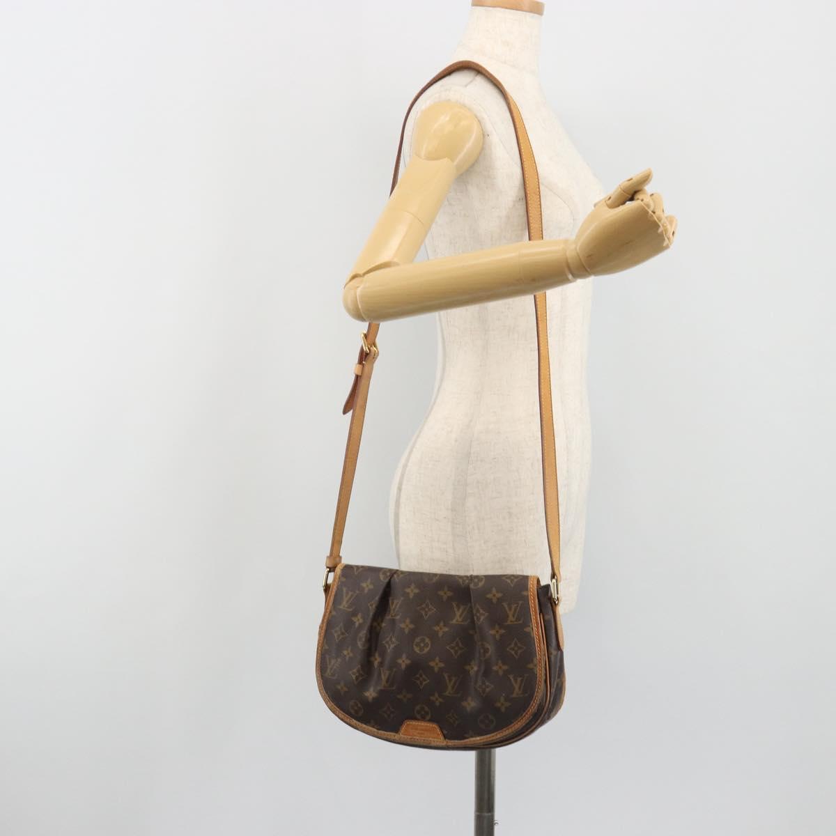 LOUIS VUITTON Monogram Menilmontant PM Shoulder Bag M40474 LV Auth BA14109